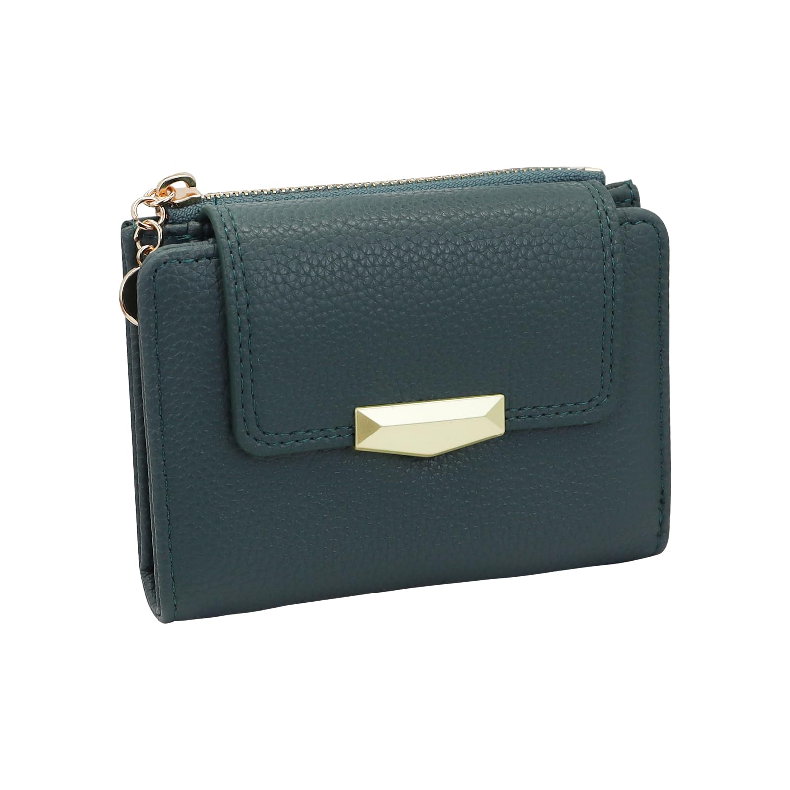 adistylinno-women-s-wallet-portefeuille-bleu-minimaliste-5-cartes image 1