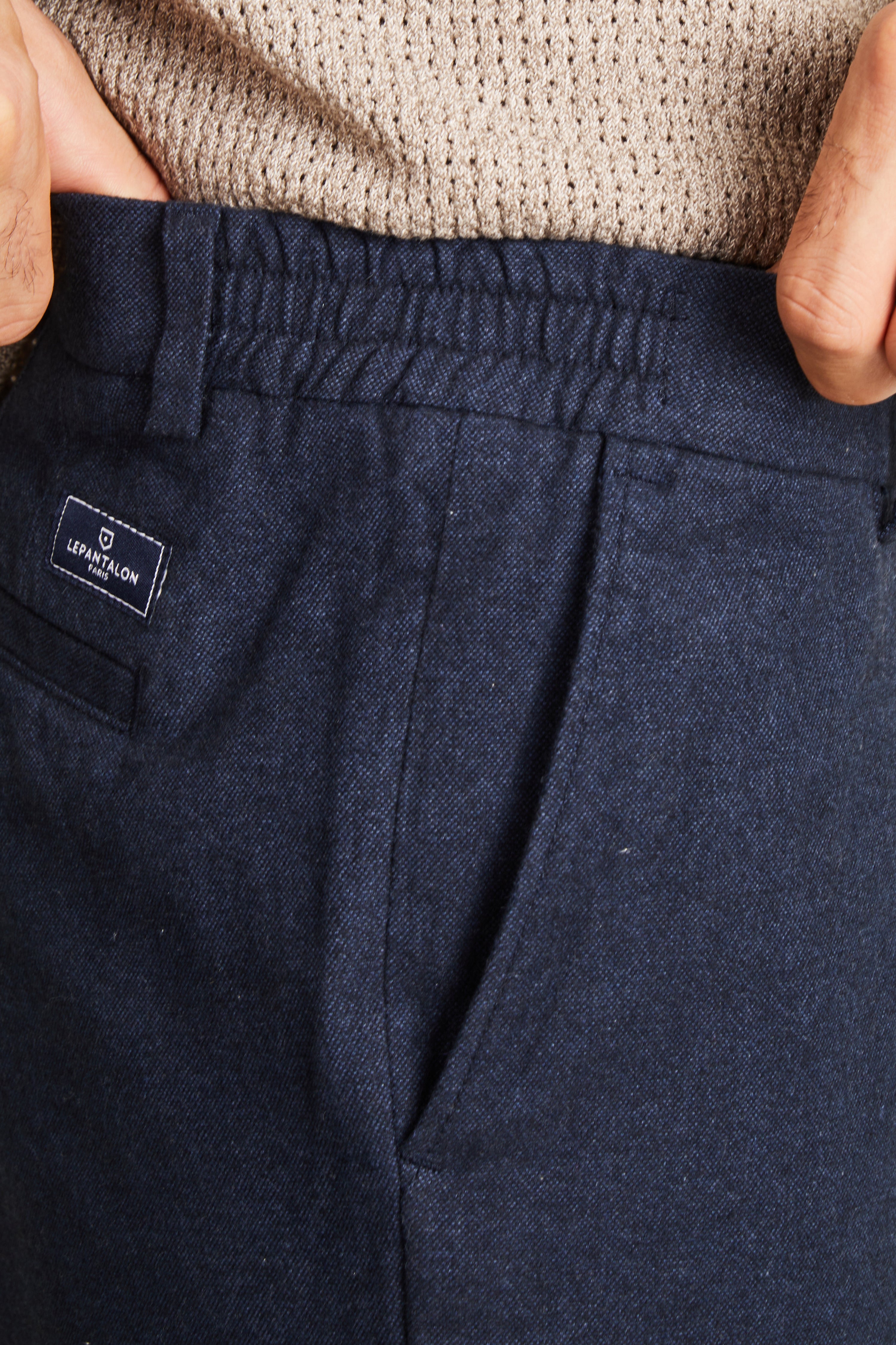 le-pantalon-chinos-homme-fm-lpcc-5-chino-bleu-marine-coton-chaud image 2