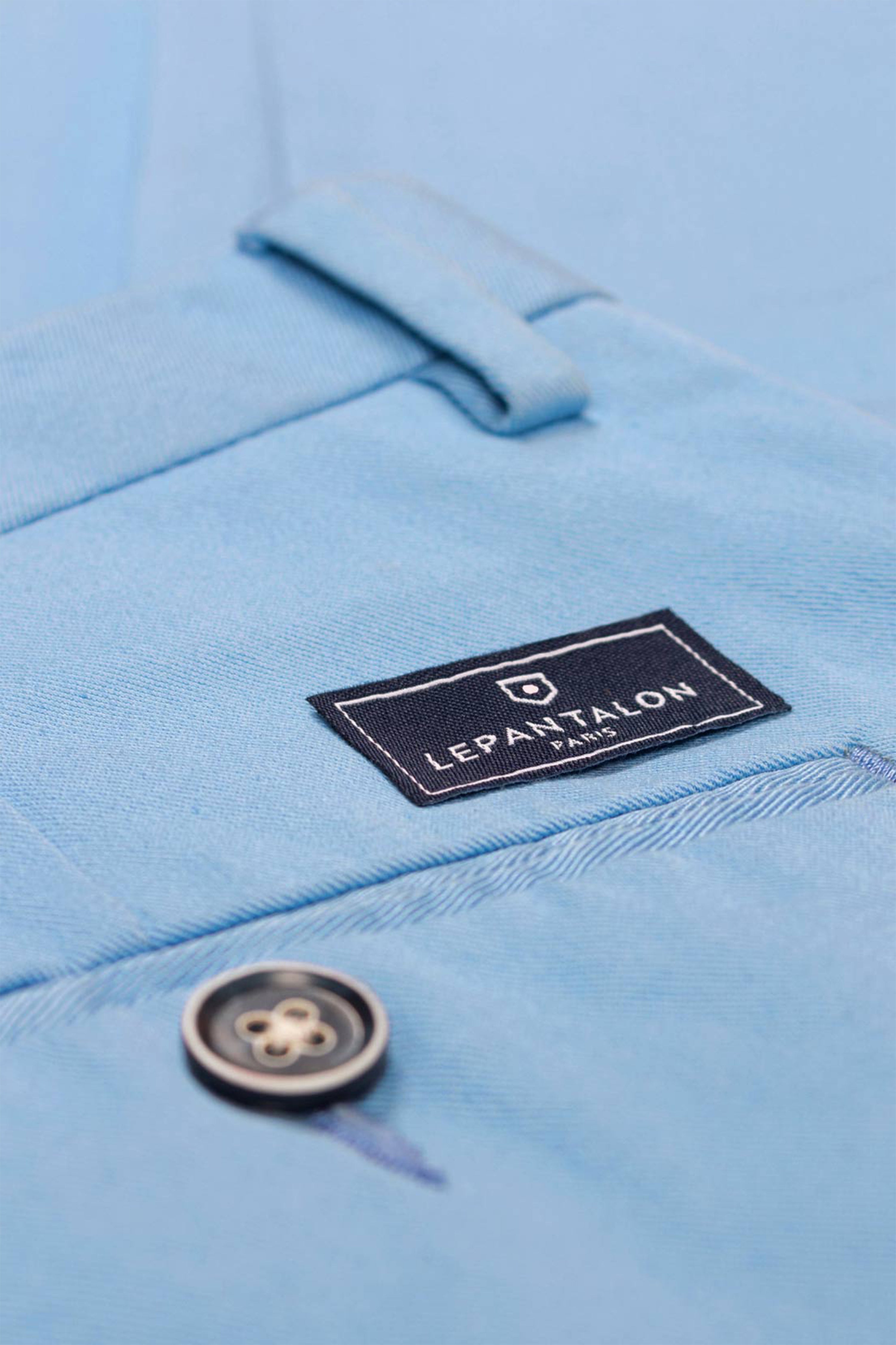 le-pantalon-bermudas-homme-bermuda-bleu-pastel-coton image 5
