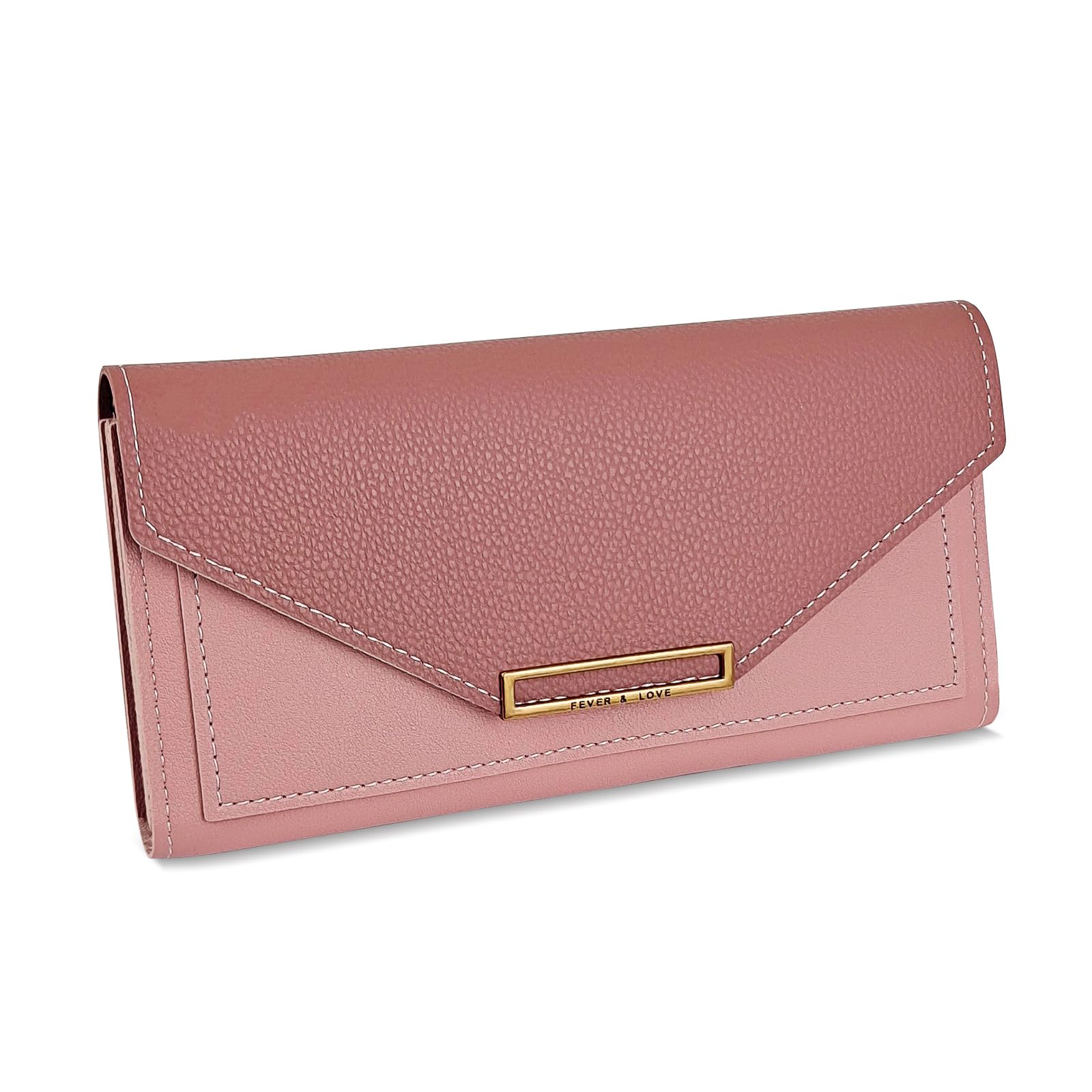 adistylinno-women-s-wallet-portefeuille-long-rose-19-cm-similicuir image 1