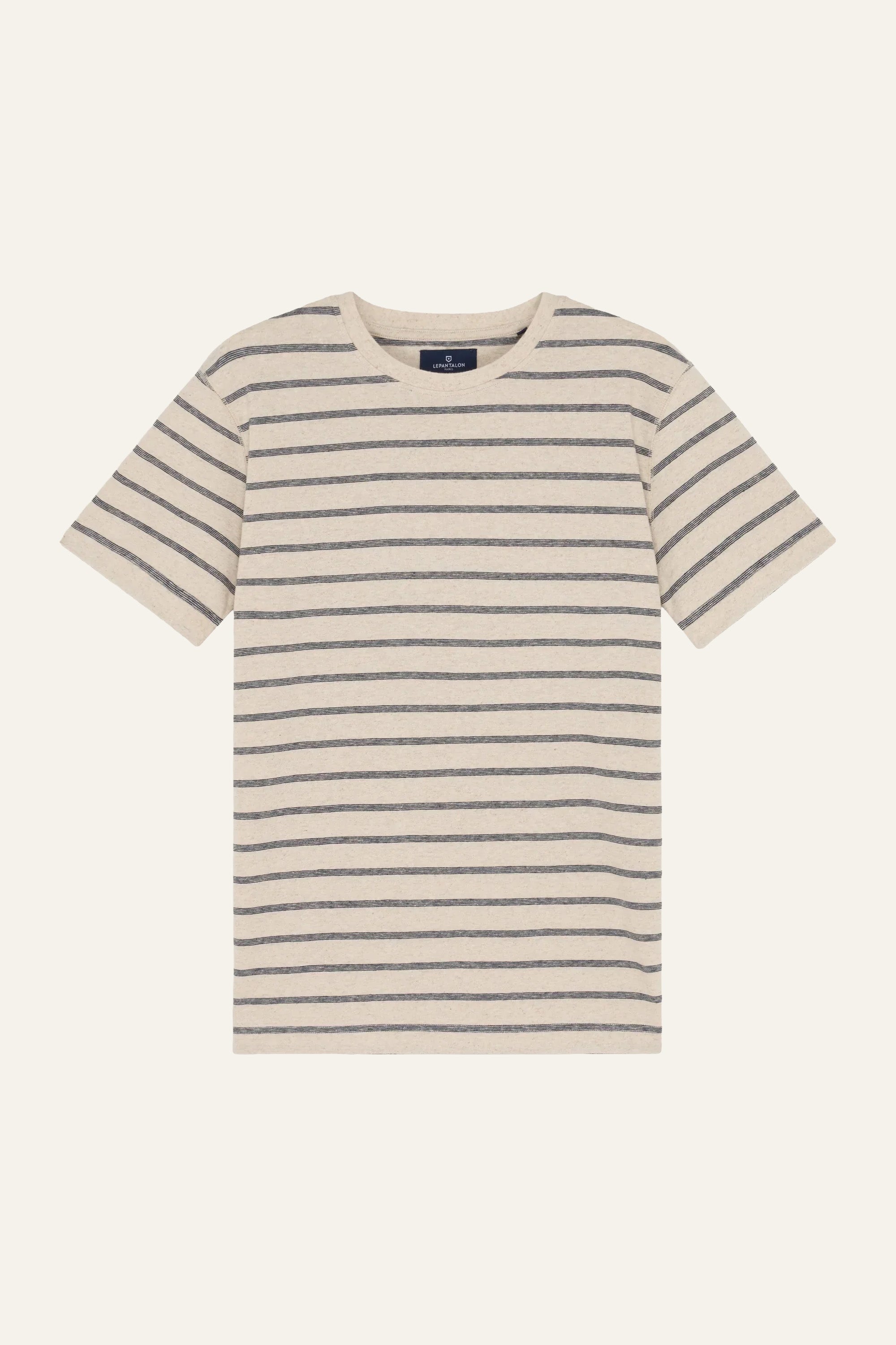 le-pantalon-t-shirts-homme-marini-re-t-shirt-bleu-marine-coton-lin image 1