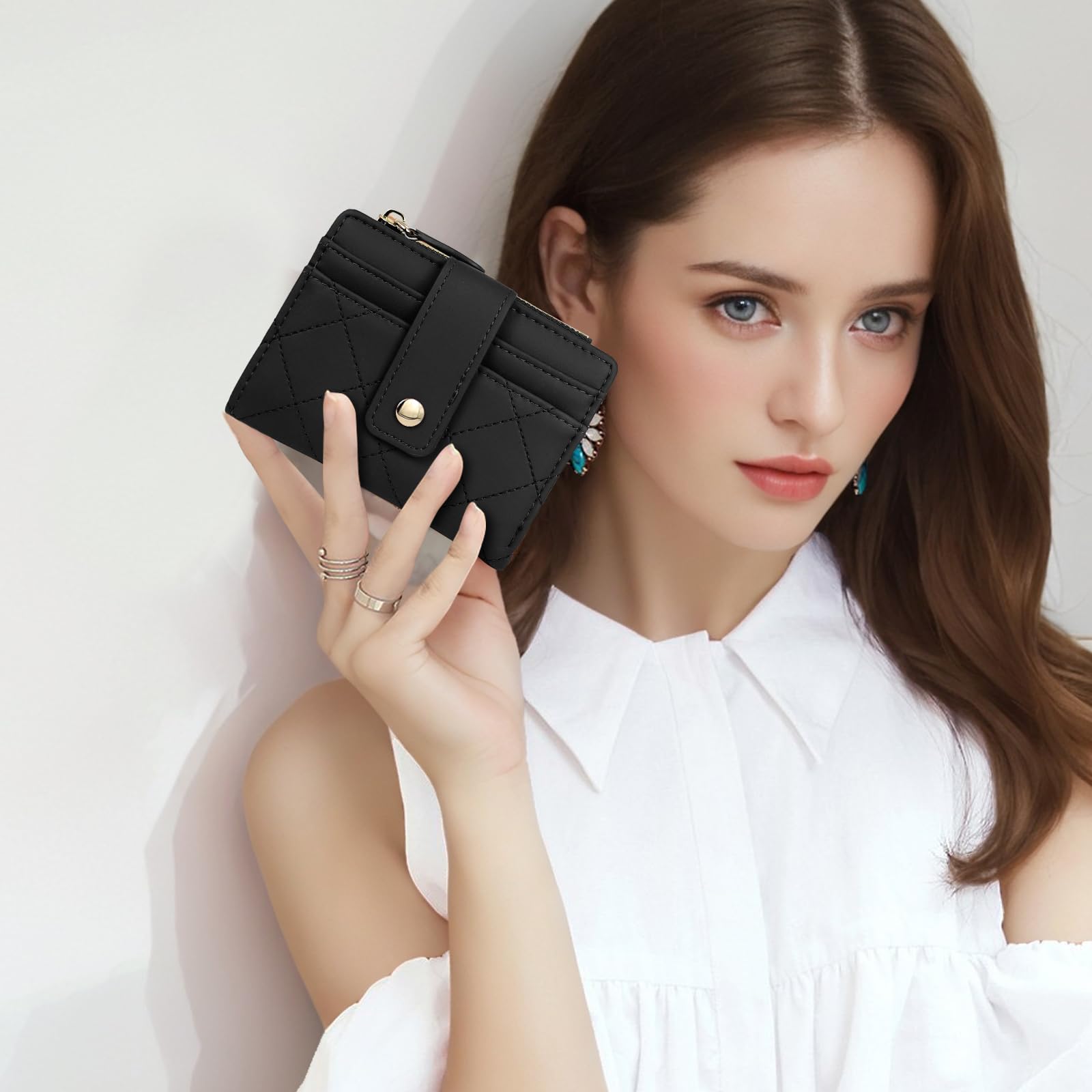 adistylinno-women-s-wallet-petit-portefeuille-femme-noir-compact image 7