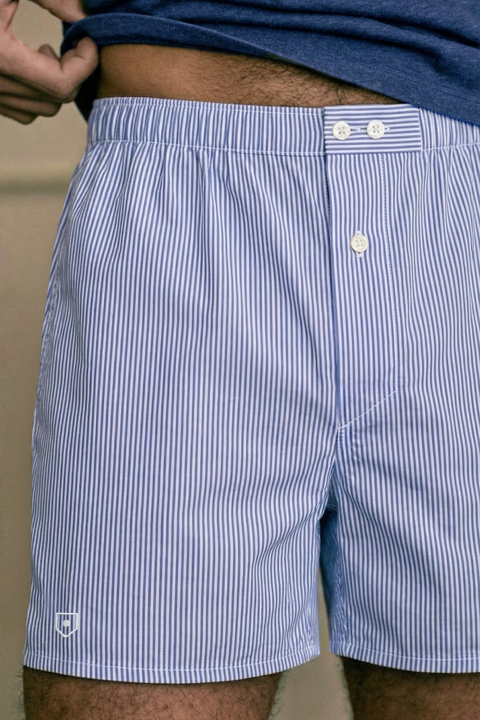le-pantalon-accessoires-homme-cale-on-rayures-bleues-coton image 2