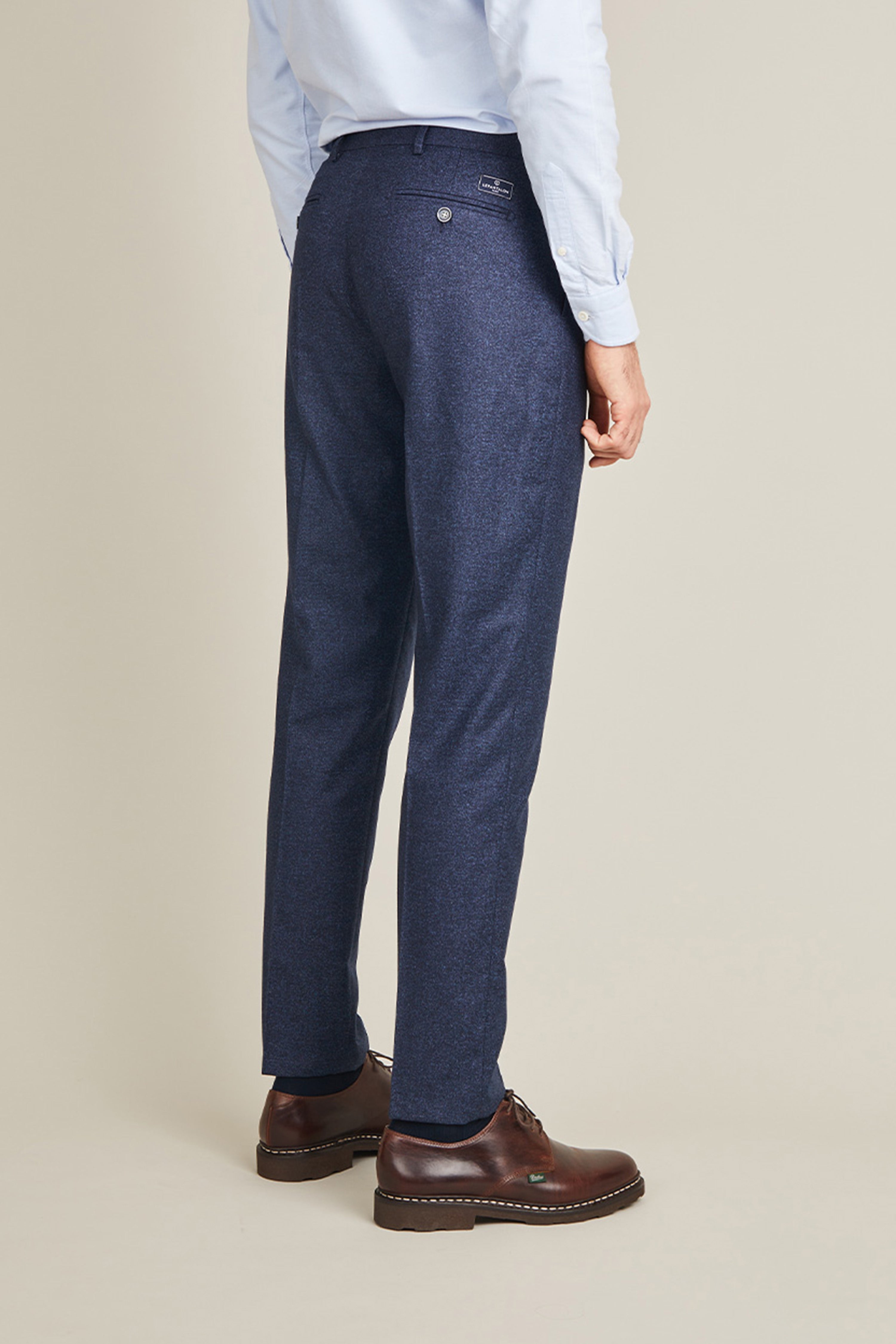 le-pantalon-flanelle-fm-lpfp-1-pantalon-homme-bleu-marine-laine image 4