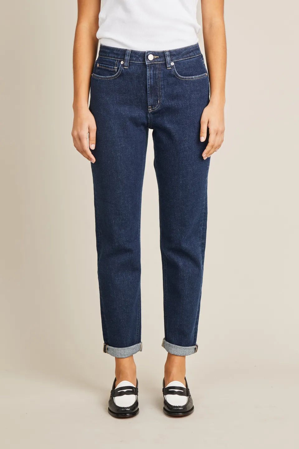 le-pantalon-jeans-femme-fm-lpwd-8-jean-girlfriend-bleu-recycle image 1
