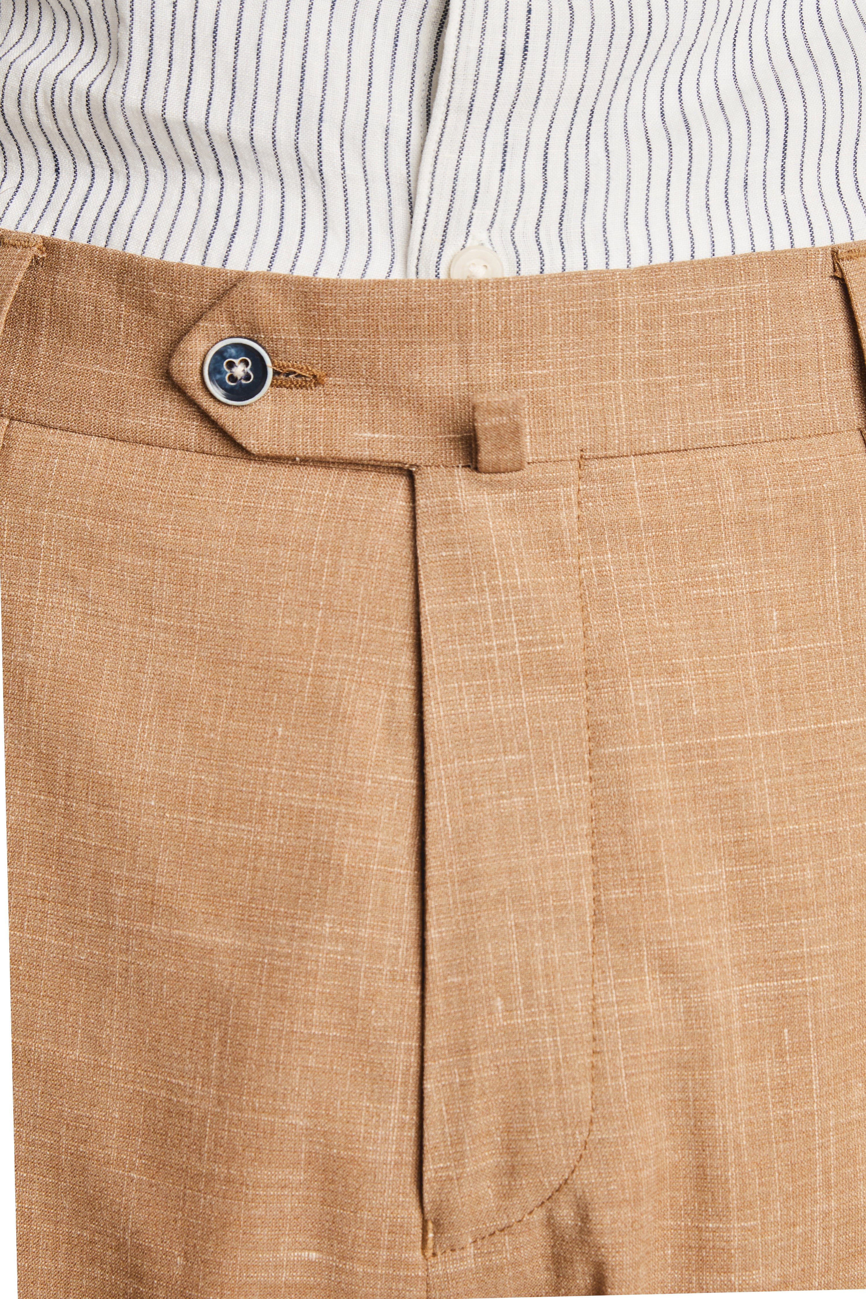 le-pantalon-pantalons-pinces-pantalon-homme-brun-lin-soie image 6