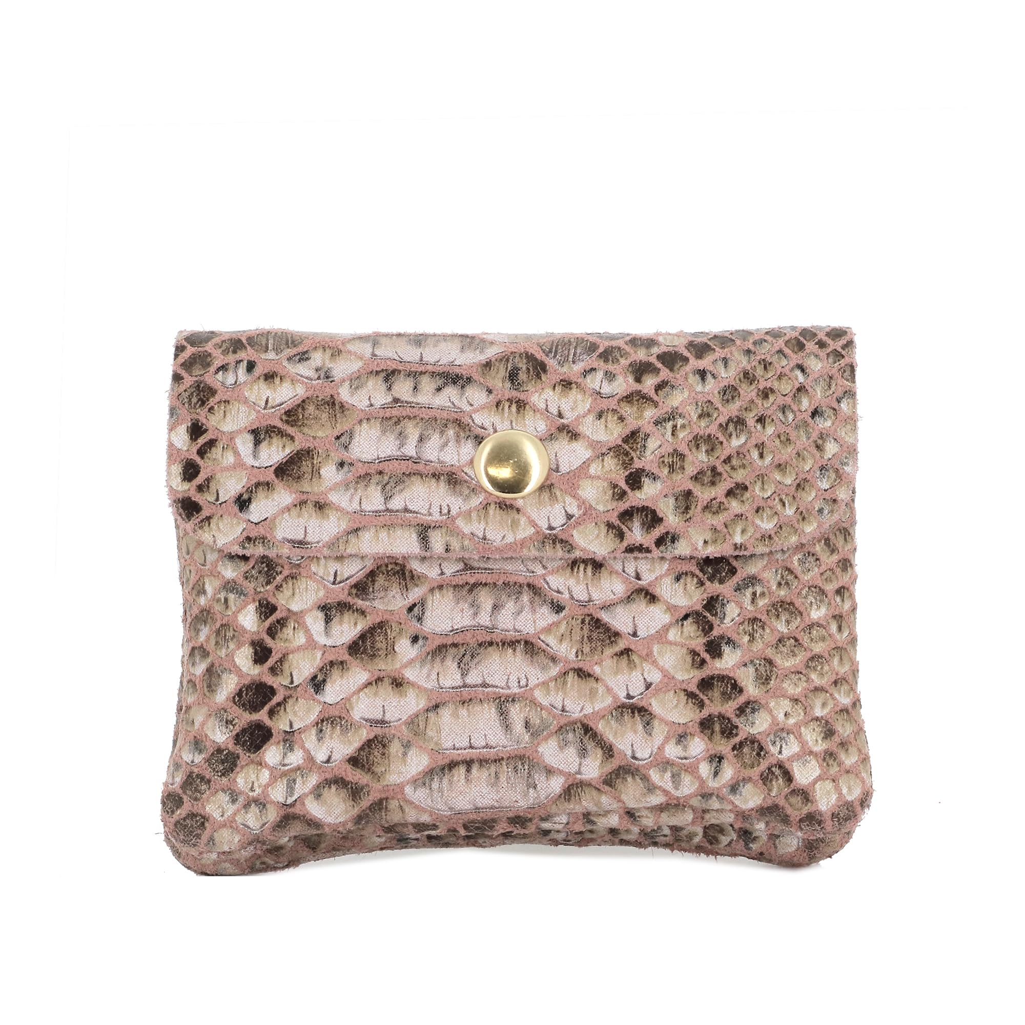 double-tree-porte-monnaie-cuir-python-taupe image 8
