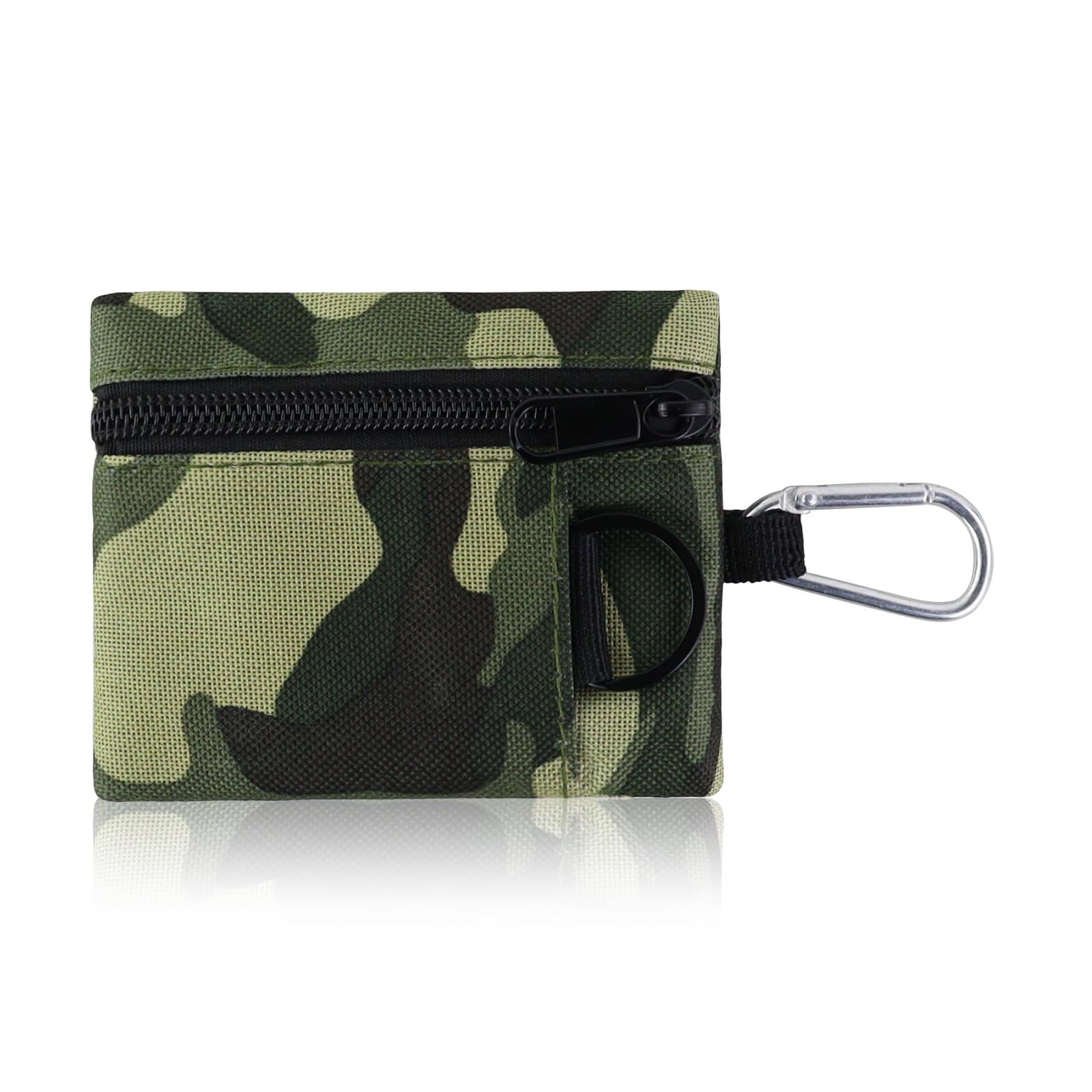 adistylinno-change-purse-porte-monnaie-nylon-vert-mousqueton image 8