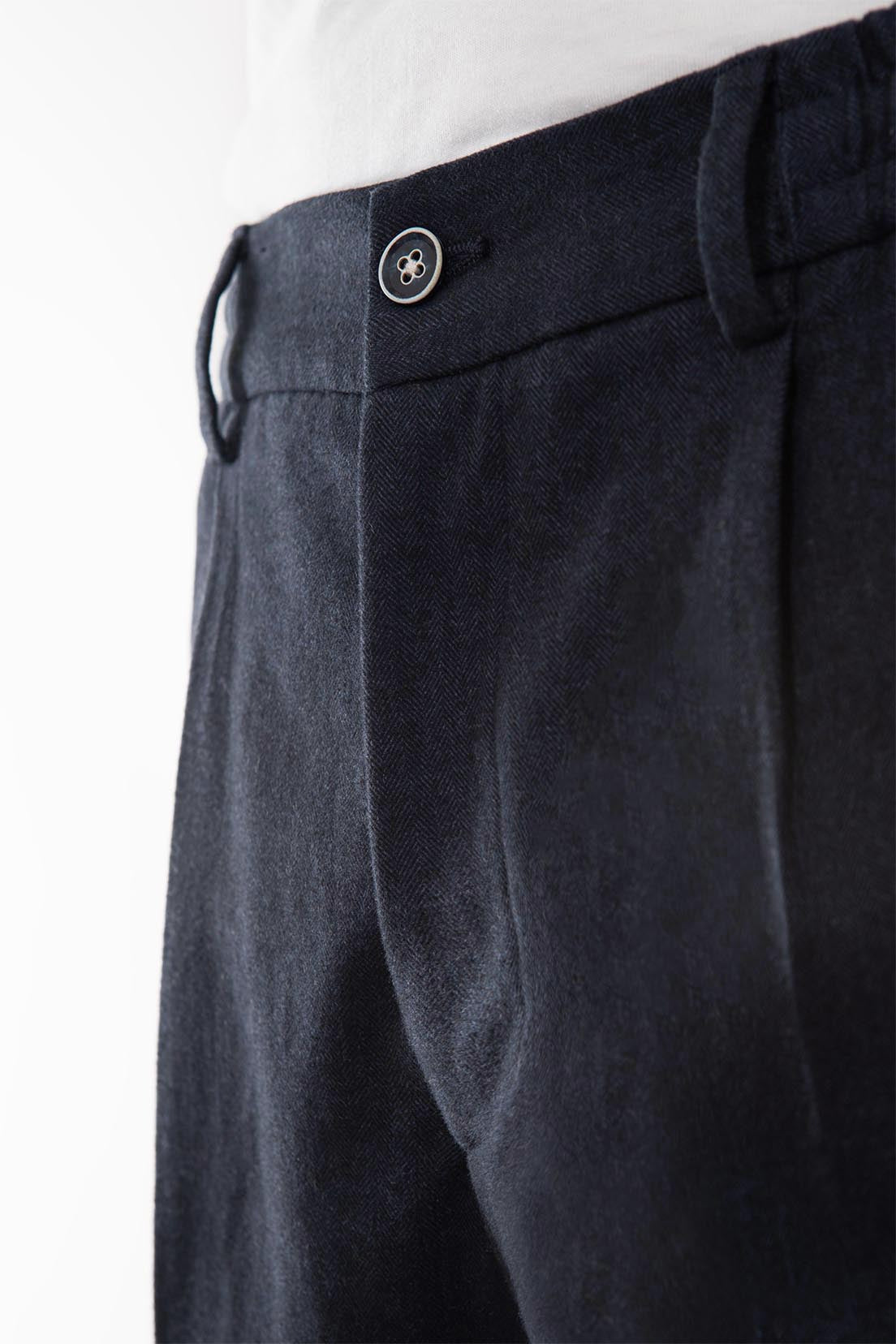 le-pantalon-cargo-homme-pantalon-chaud-bleu-marine-coton image 2