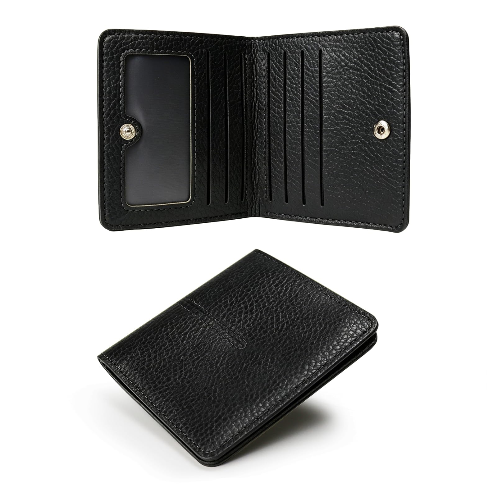adistylinno-portefeuille-femme-cuir-synth-tique-noir-6-cartes-fin image 1