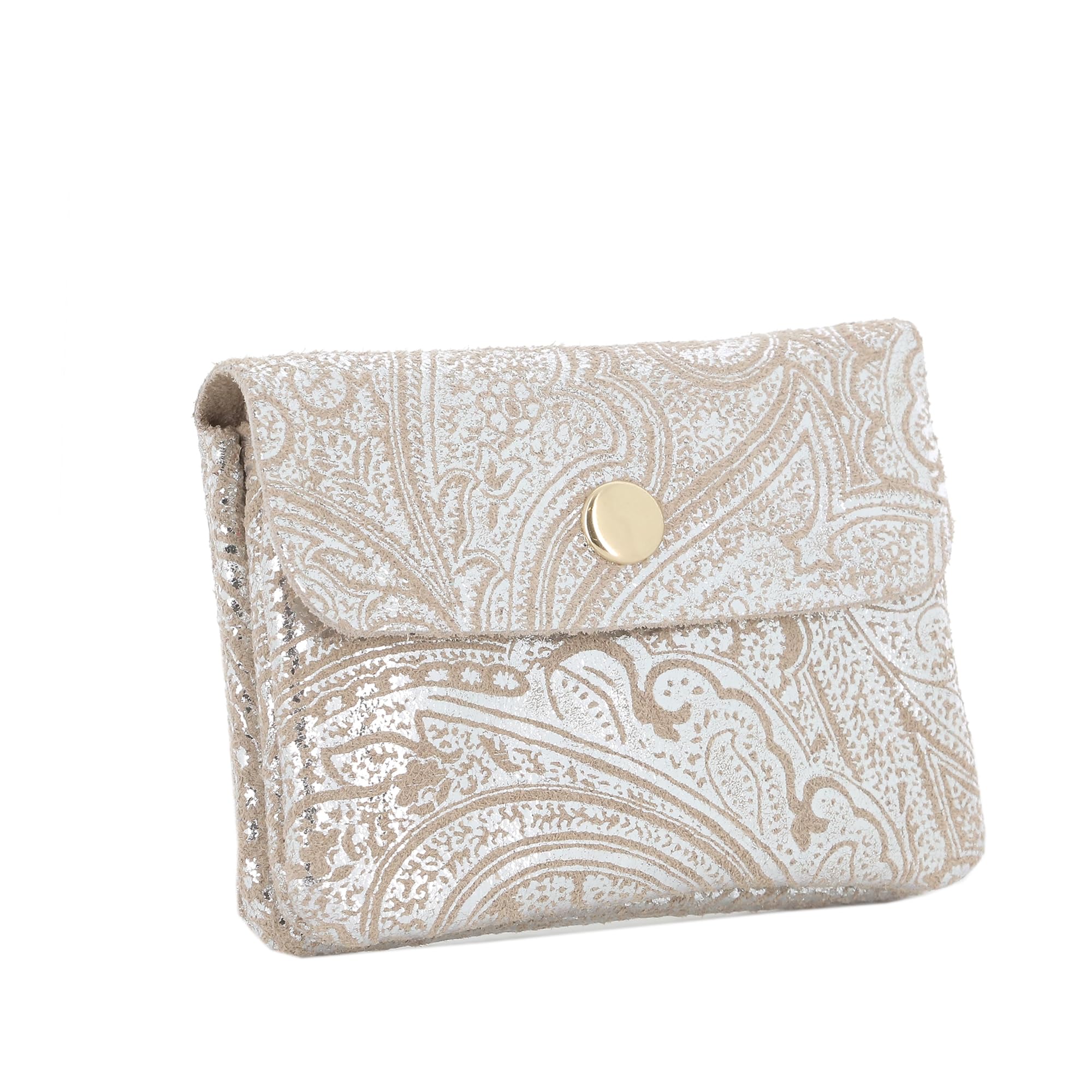 double-tree-porte-monnaie-cuir-kaki-cachemire-bouton image 7