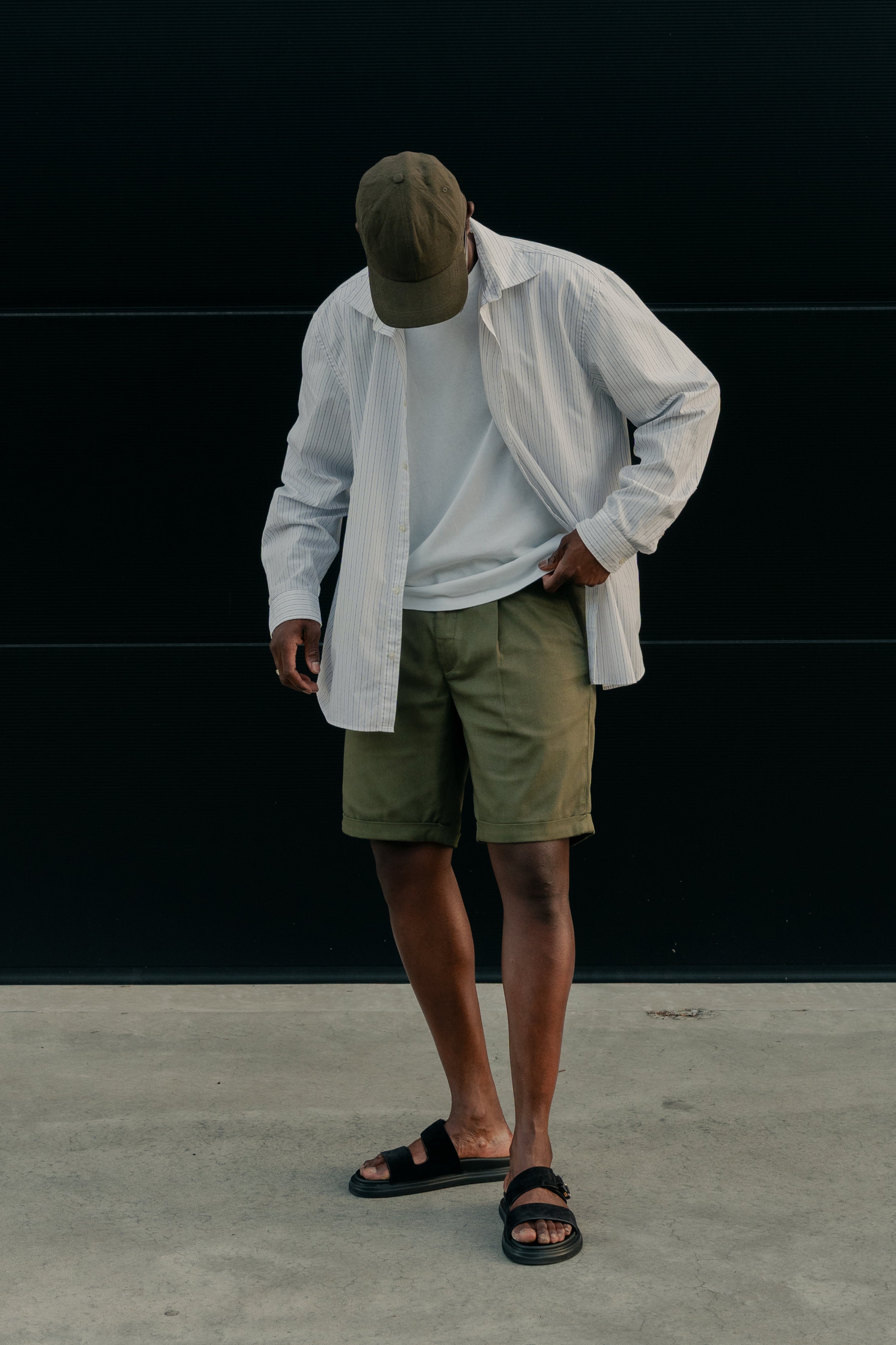 le-pantalon-bermudas-homme-fm-lpbct-2-kaki-coton image 6