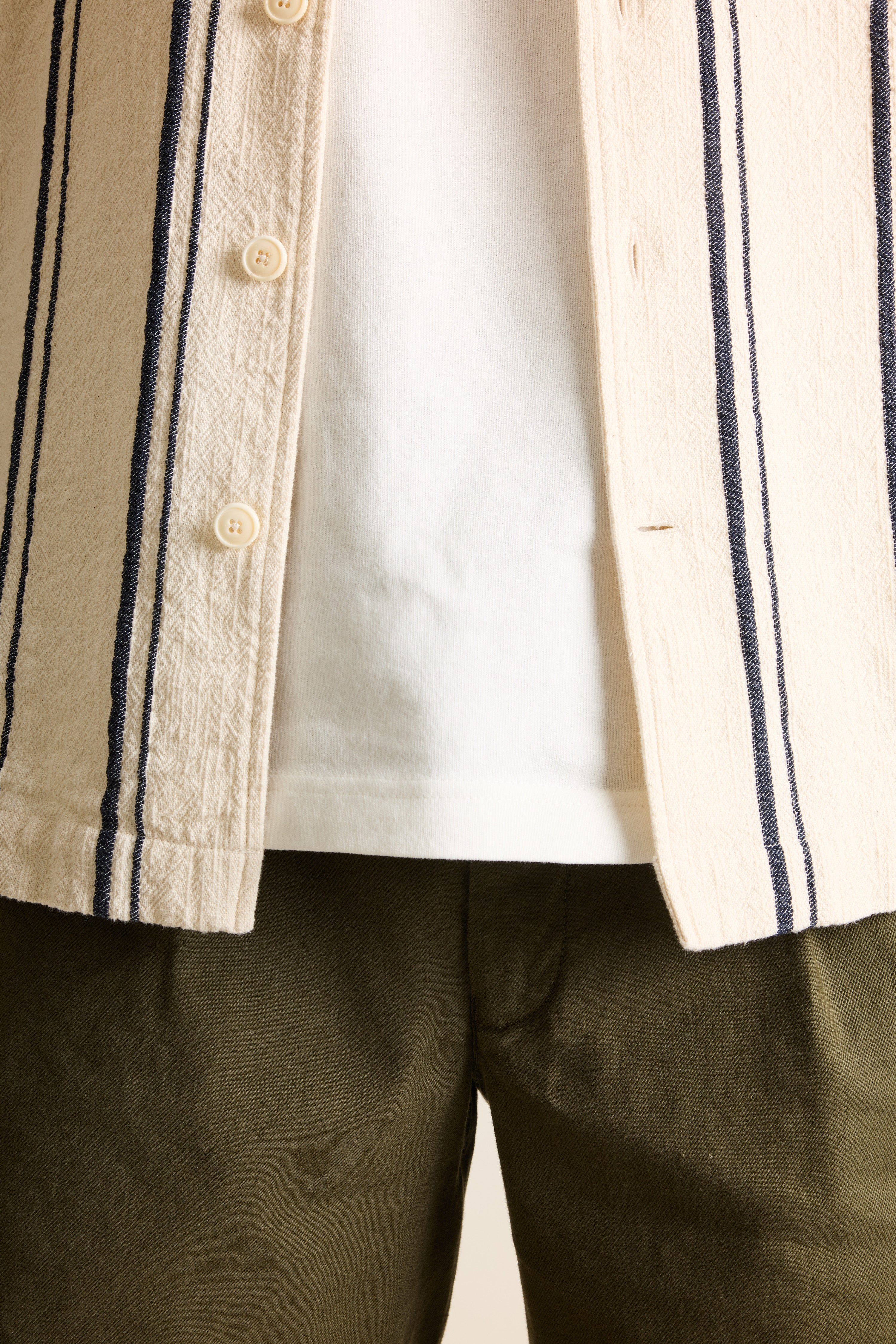 le-pantalon-bermuda-short-kaki-fonc-lin-coton-stretch image 6