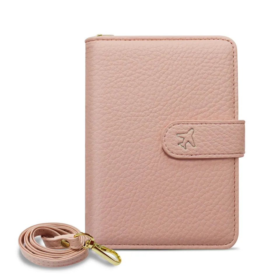 adistylinno-passport-wallet-porte-passeport-rose-rfid image 1
