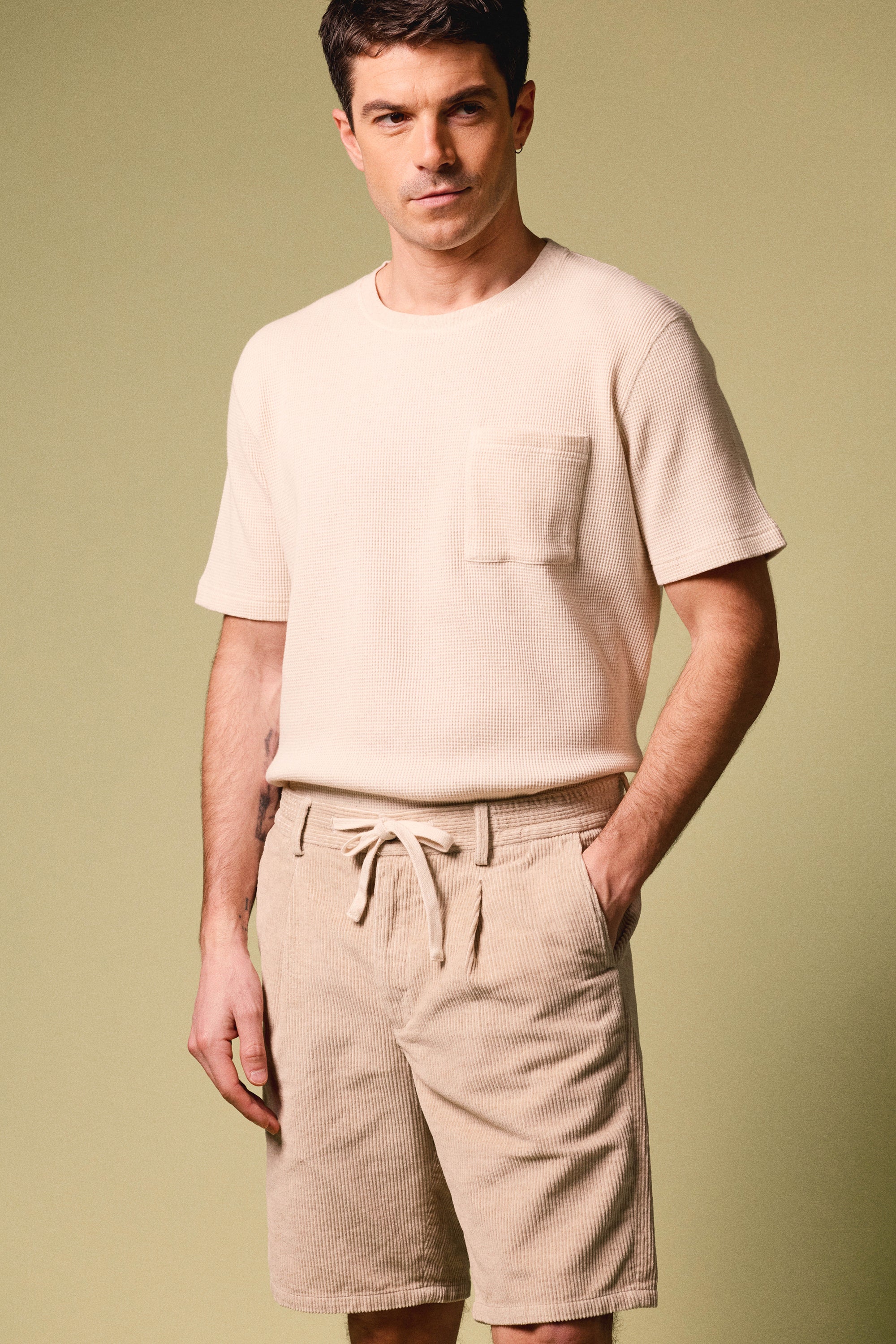 le-pantalon-t-shirts-homme-waffle-tee-shirt-cru-chanvre image 4