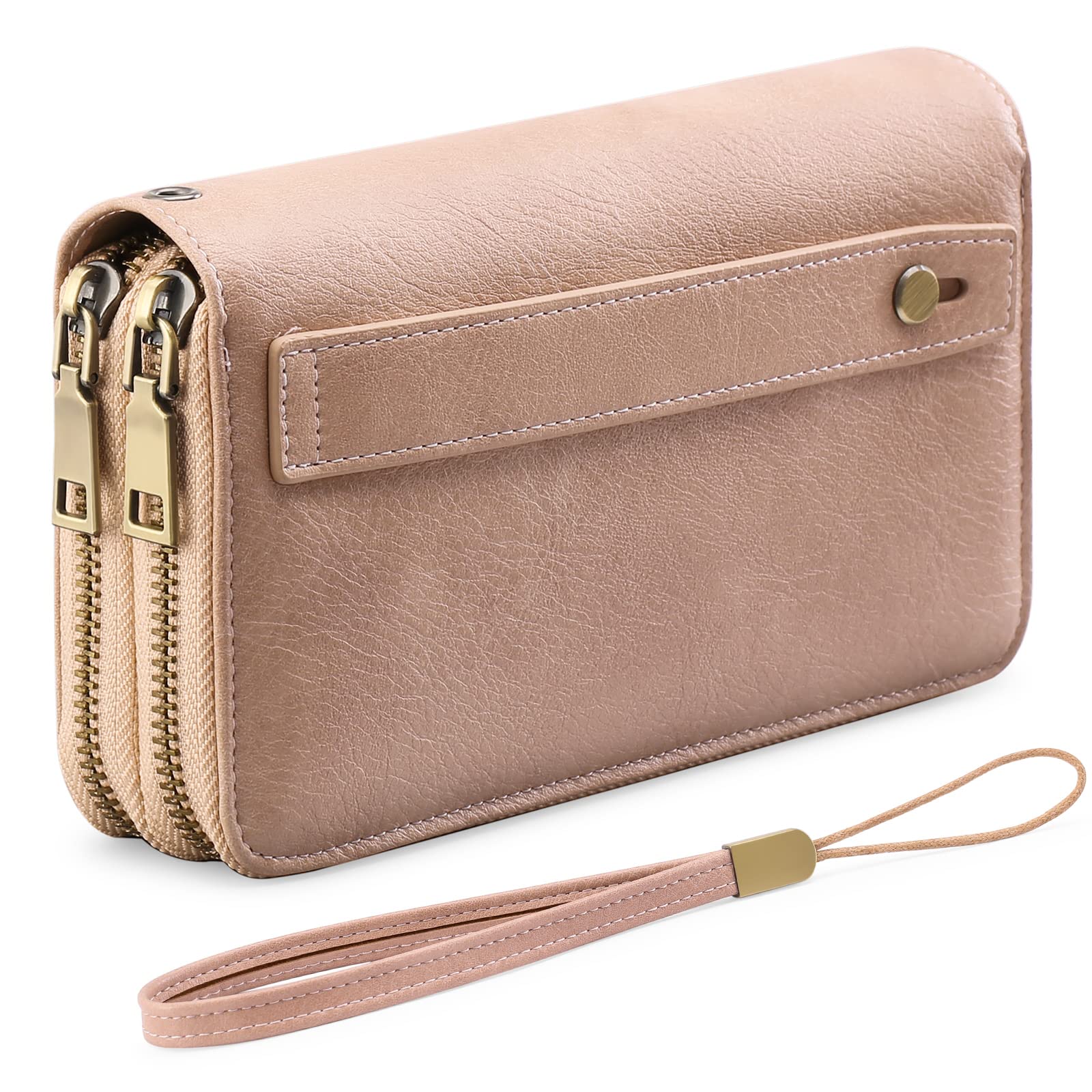 gaekeao-large-wallet-a10-retro-rose-portefeuille-cuir-rfid image 1
