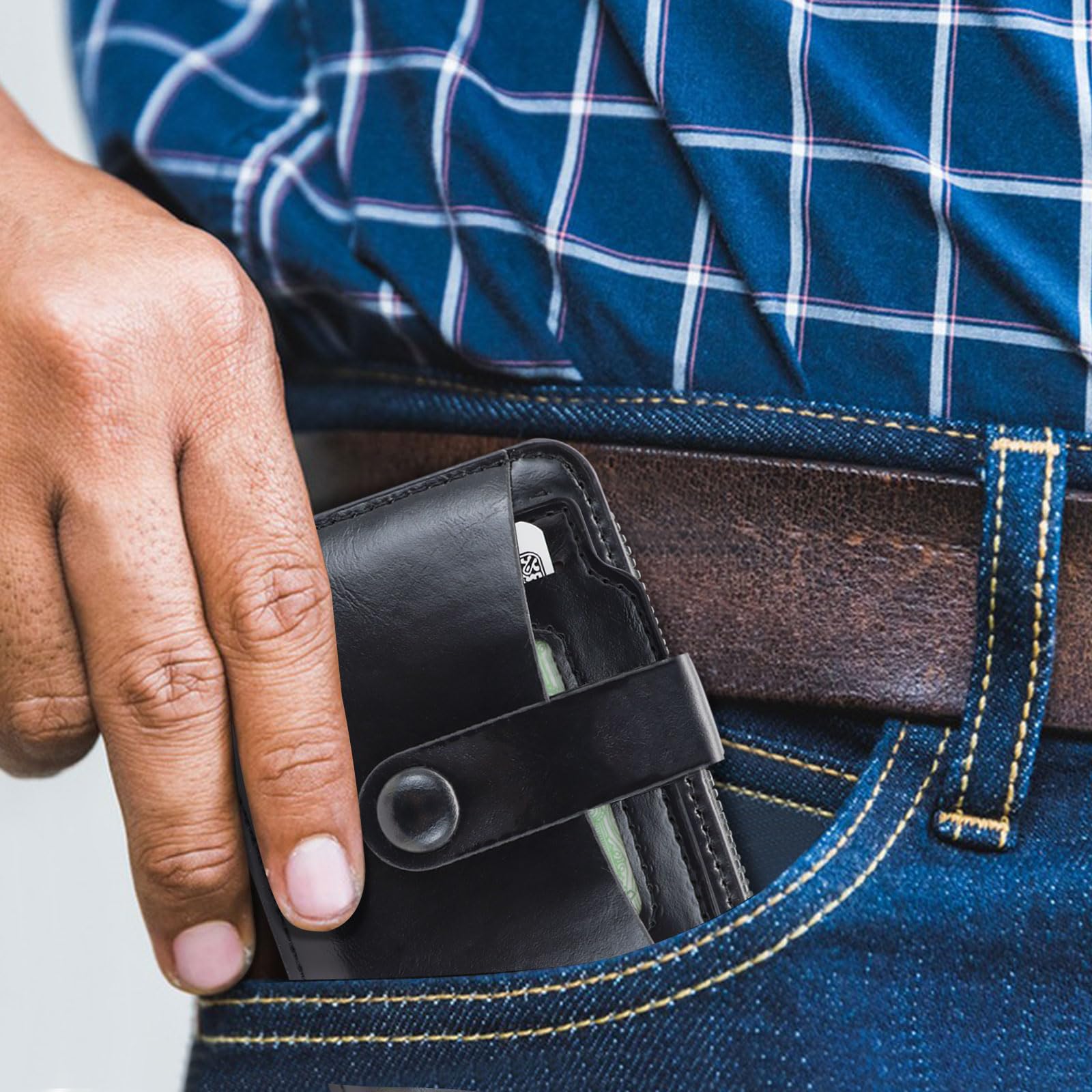 adistylinno-men-s-wallet-porte-cartes-zip-9-cartes-homme image 5