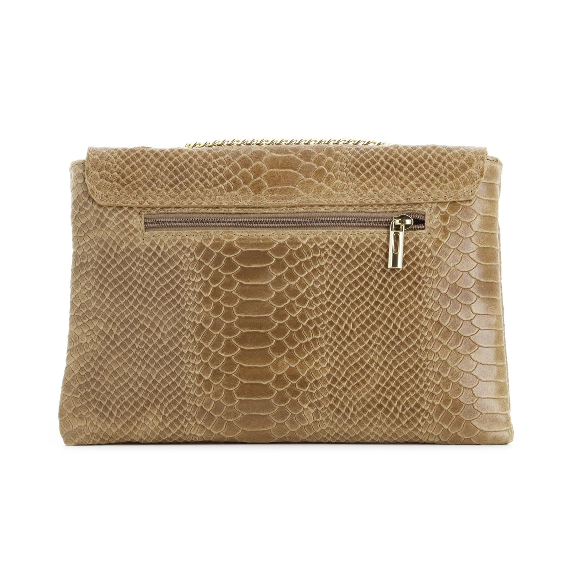 double-tree-sac-bandouli-re-cuir-v-ritable-serpent-taupe image 5