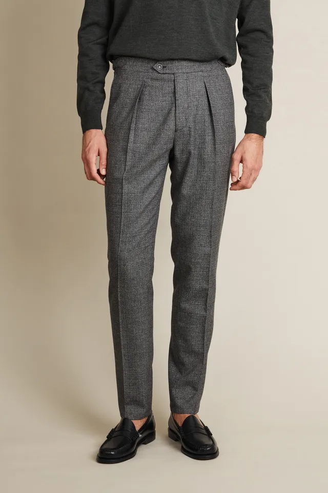 le-pantalon-flanelle-fm-lpfp-4-pantalon-laine-gris-pinces image 1