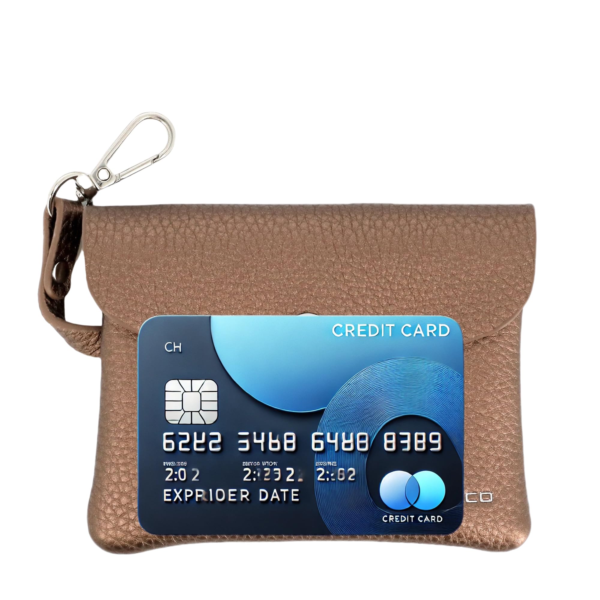 flora-co-porte-feuille-petit-porte-monnaie-marron-m-tal image 3