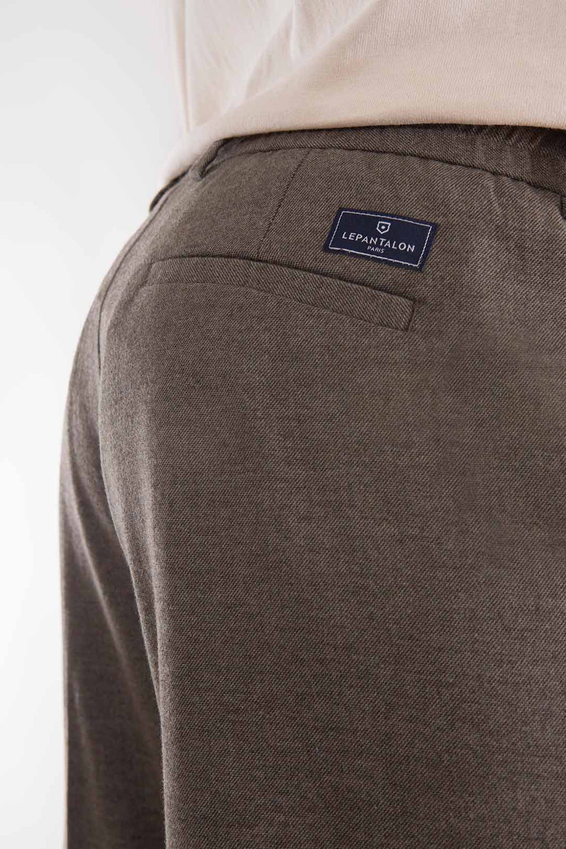 le-pantalon-pantalon-chaud-beige-homme-flanelle image 5