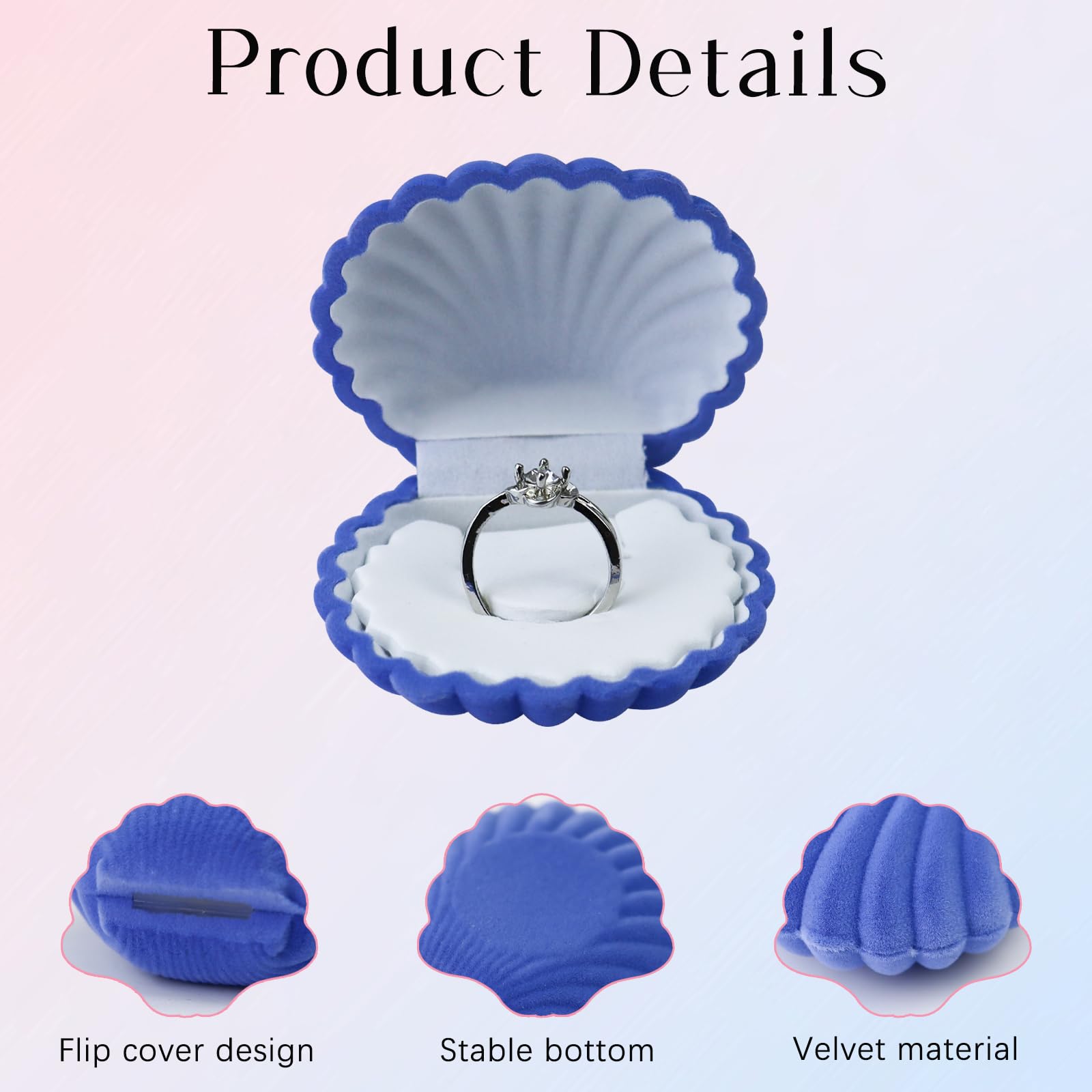 adistylinno-jewelry-box-bo-te-coquillage-rose-bleu-lot-2 image 3