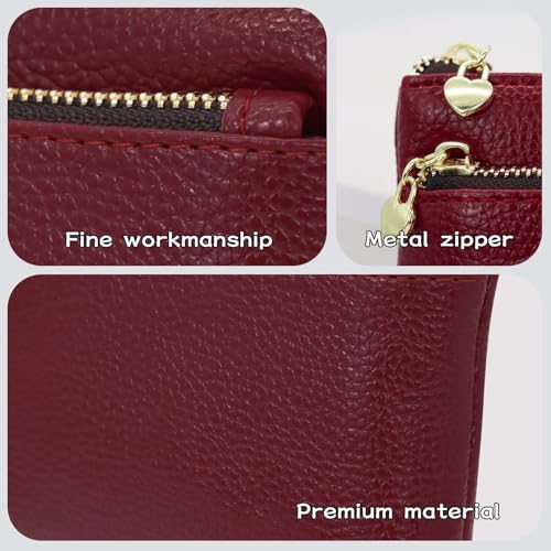 adistylinno-women-s-wallet-portefeuille-rouge-3-zips image 8