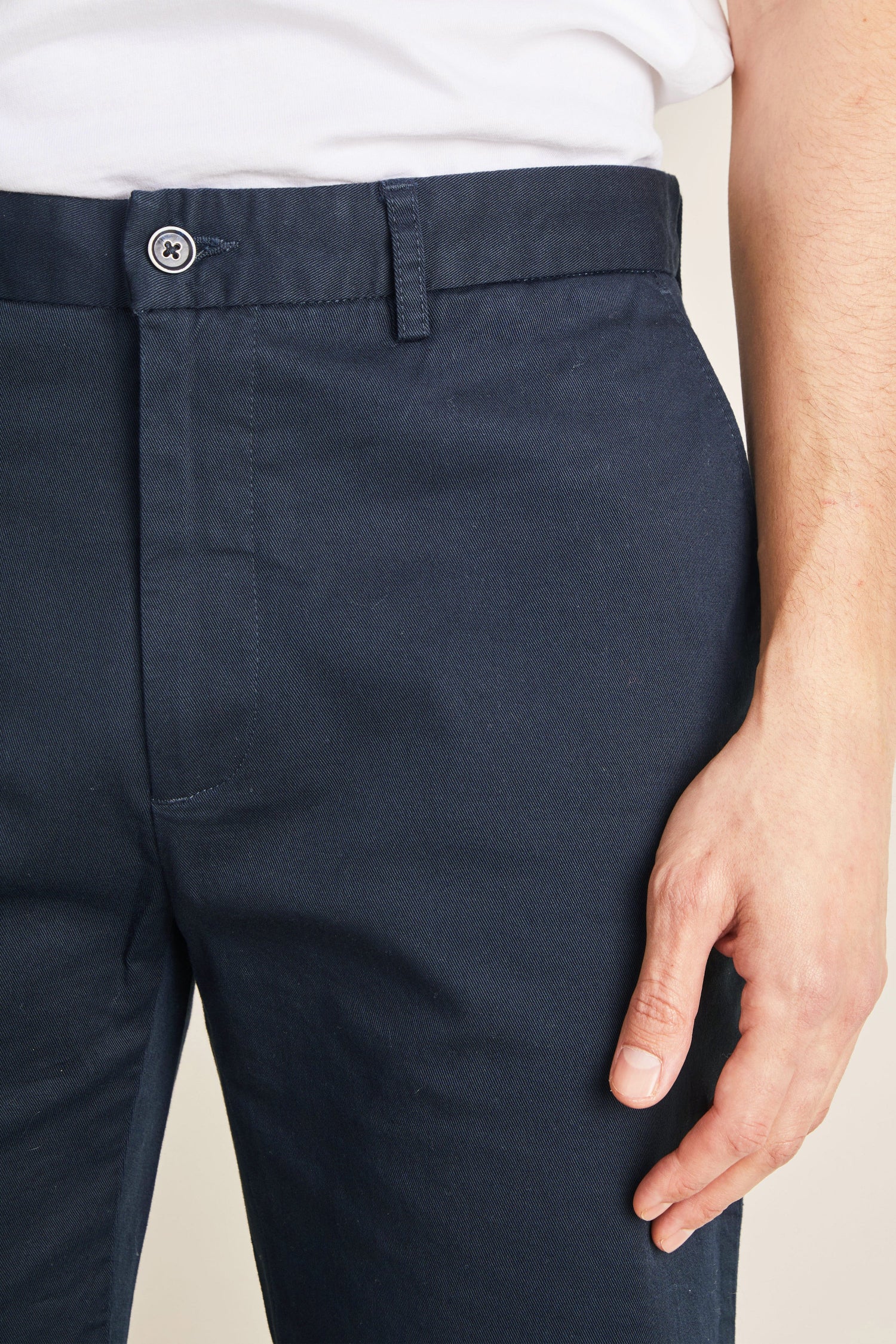 le-pantalon-bermudas-fm-lpb-1-short-bleu-marine-coton image 3