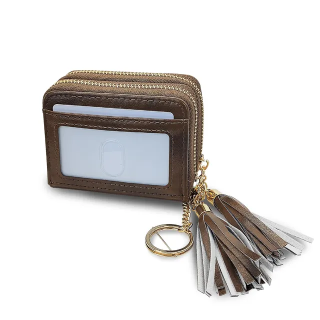 adistylinno-card-wallet-porte-cartes-femme-rouge-double-zip image 1