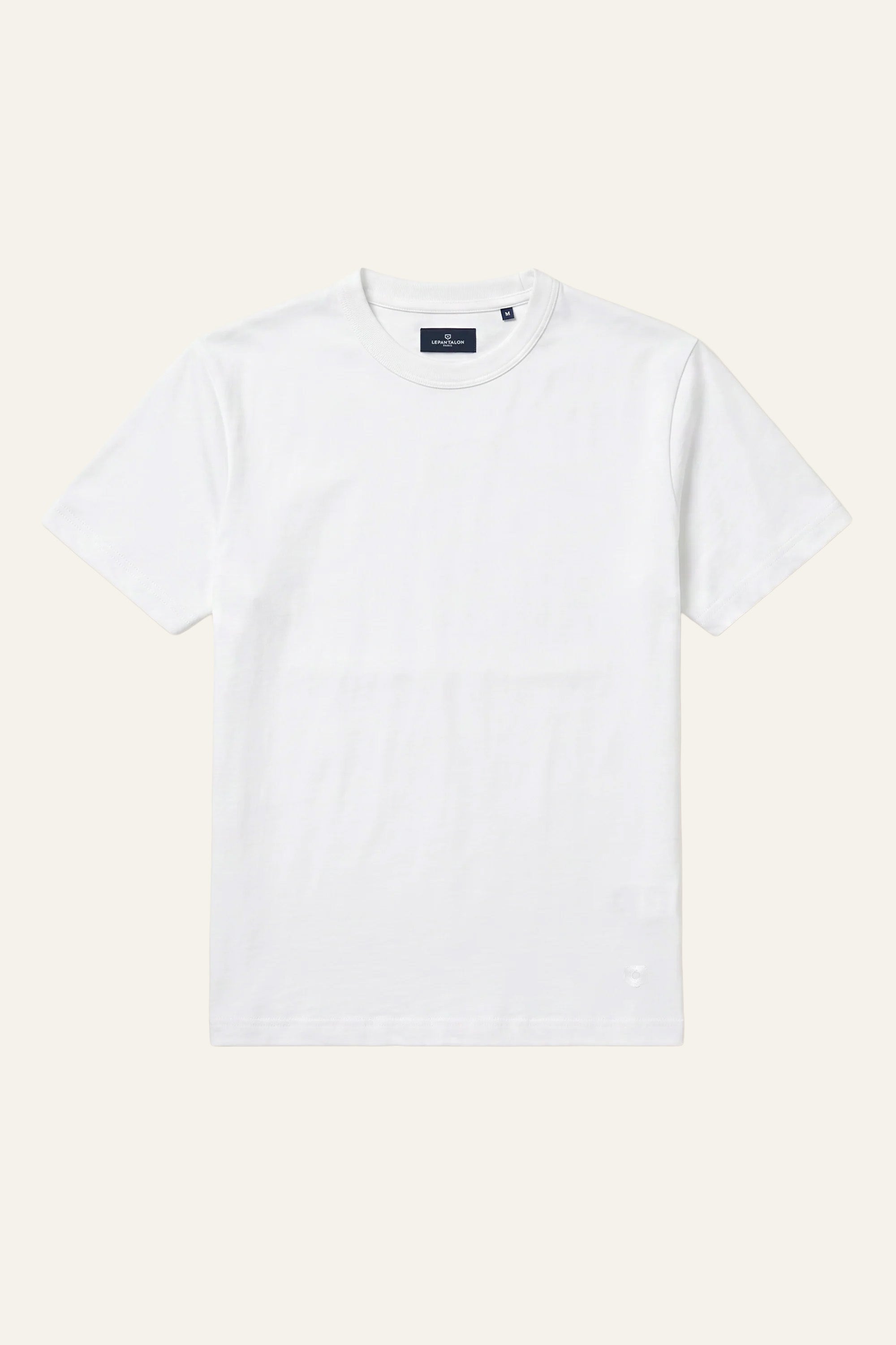 le-pantalon-t-shirts-homme-tee-shirt-blanc-coton-pais image 1