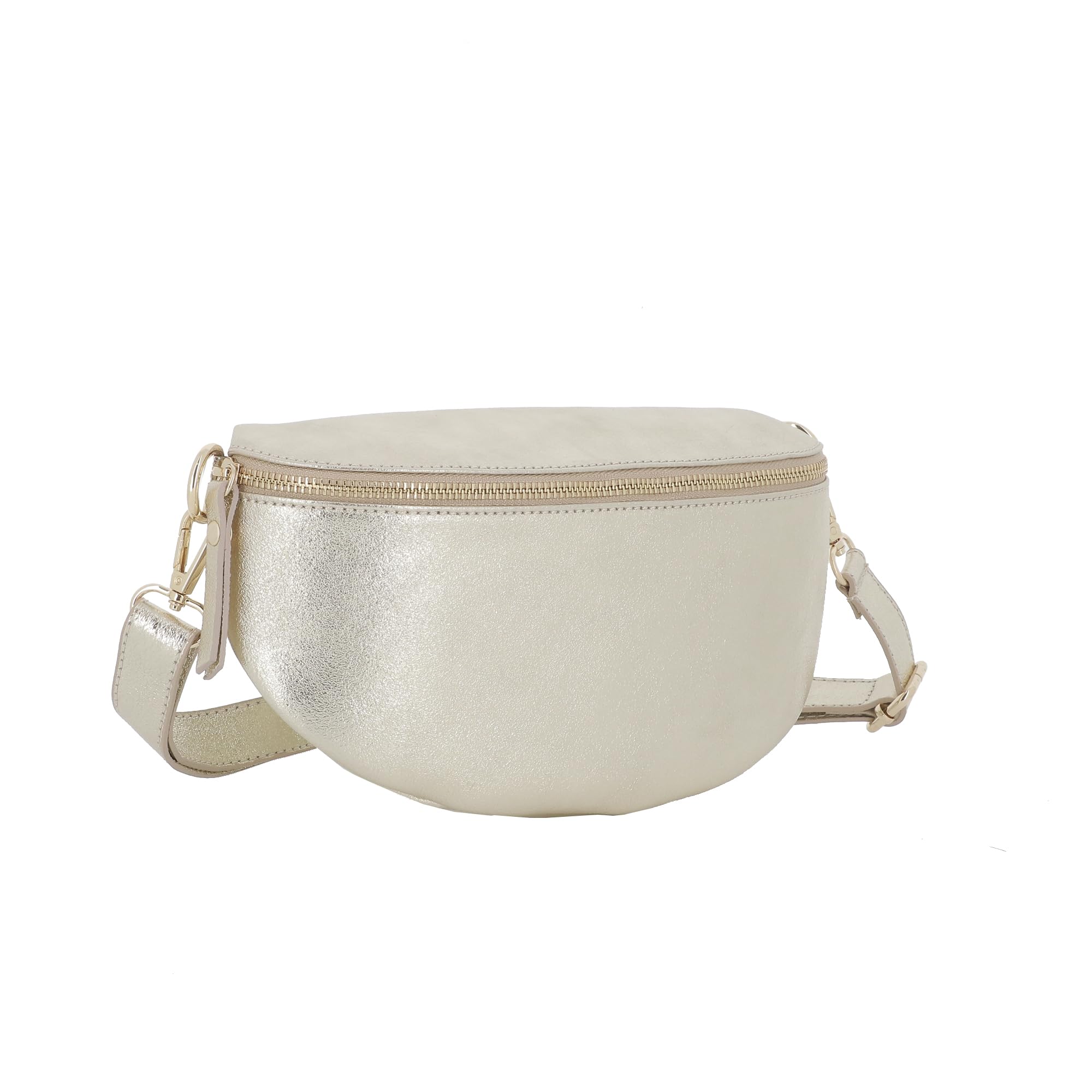 double-tree-sac-banane-cuir-iris-dor image 3