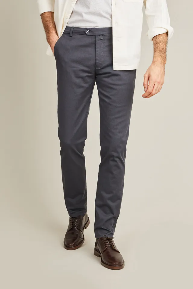 le-pantalon-chinos-homme-chino-gris-anthracite-coton image 1