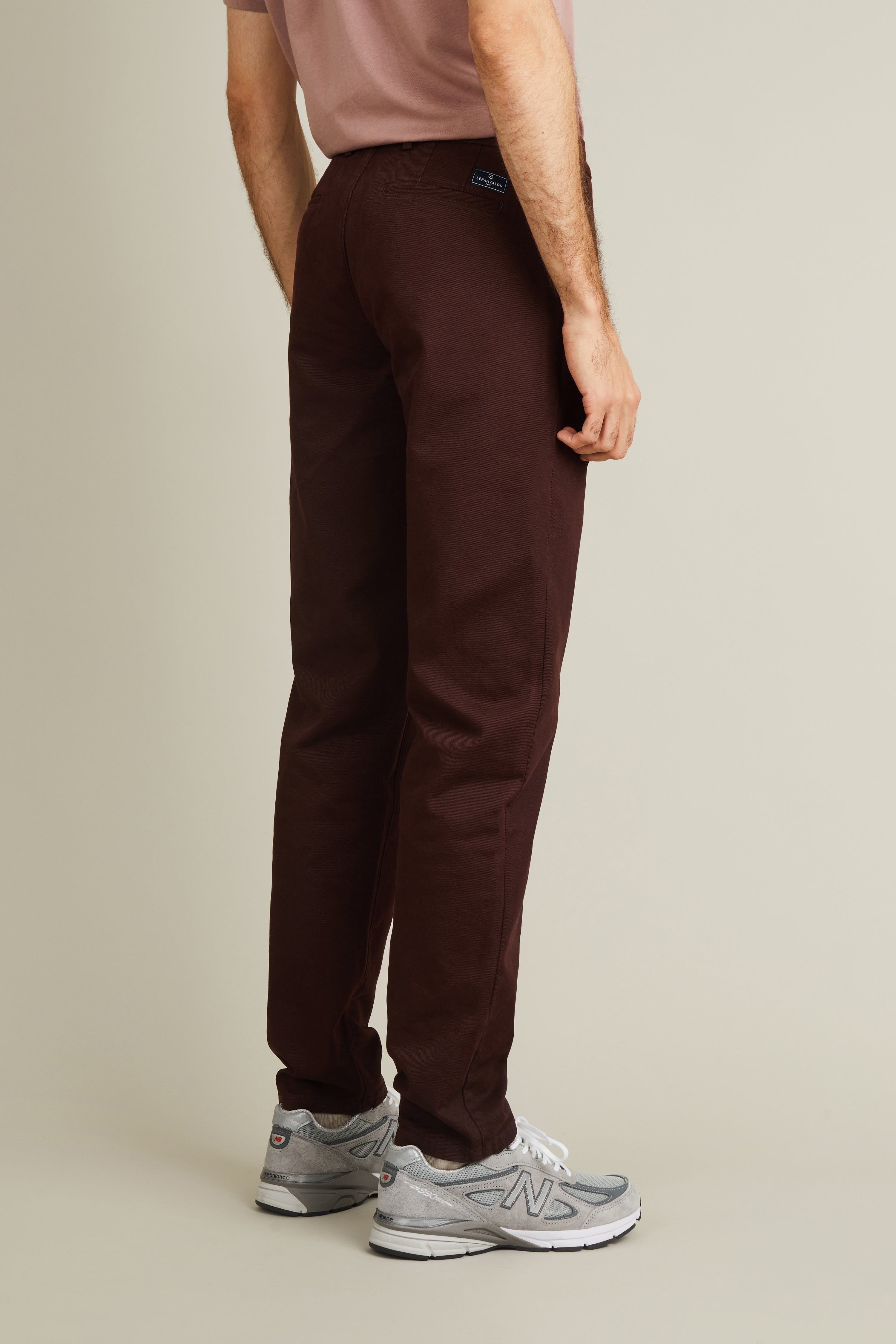 le-pantalon-chinos-homme-chino-droit-pantalon-bordeaux-coton image 4