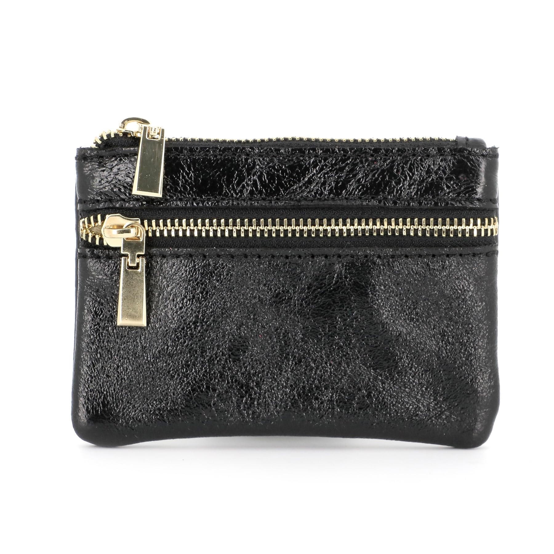 double-tree-porte-monnaie-cuir-noir-iris-femme image 1