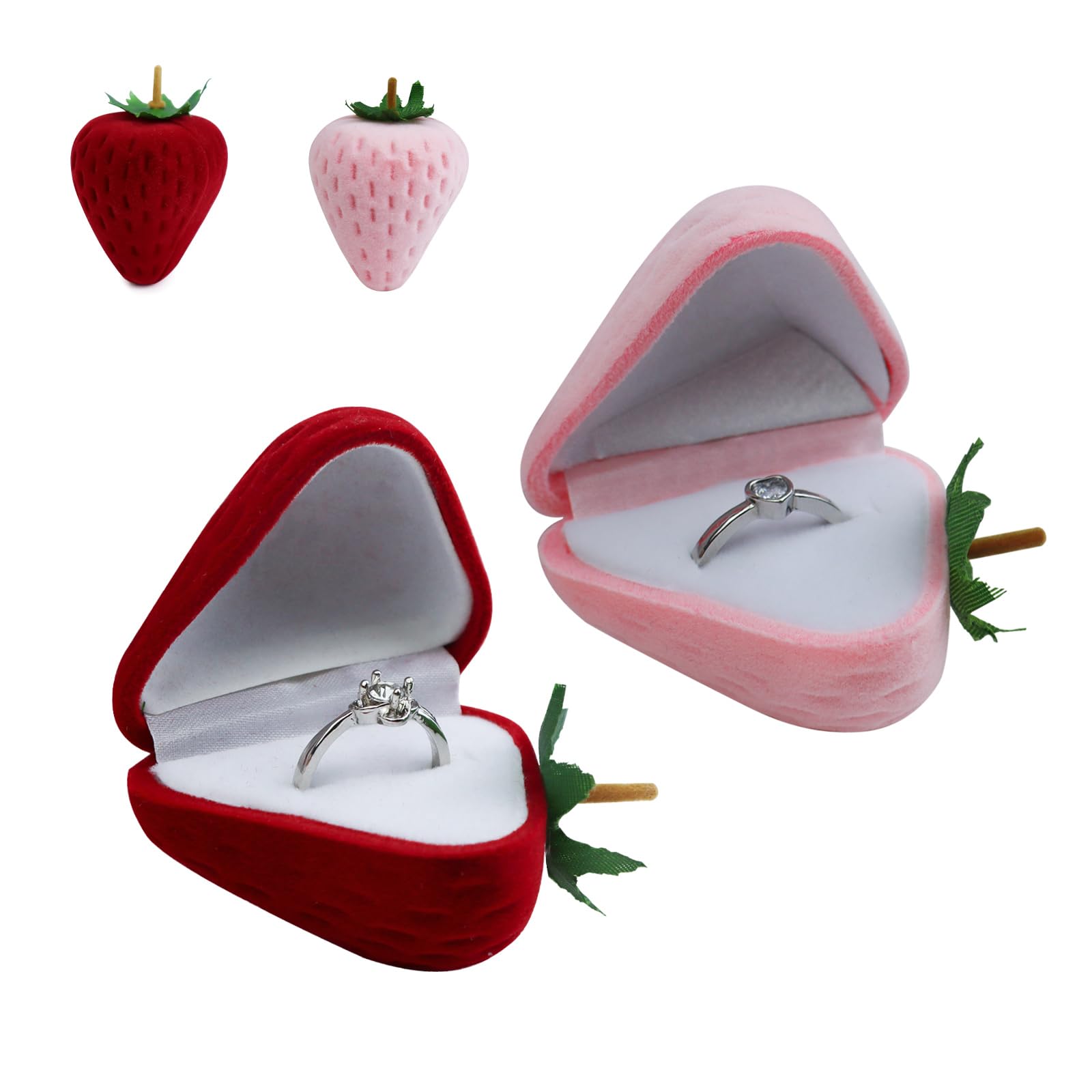 adistylinno-jewelry-box-bo-te-bijoux-fraise-rose-rouge-lot-2 image 1