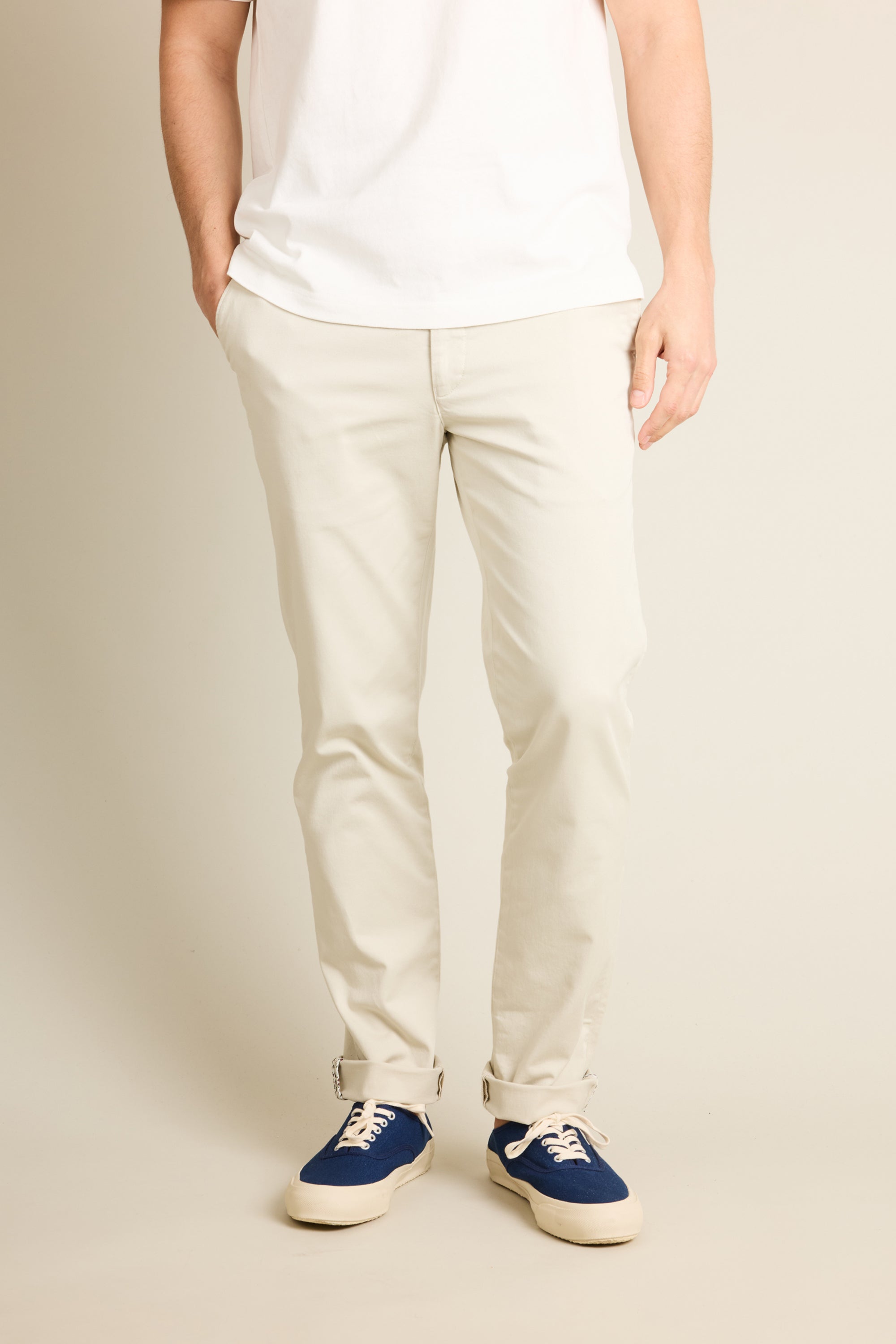 le-pantalon-chinos-homme-fm-lpce-4-chino-craie-easy-coton image 5