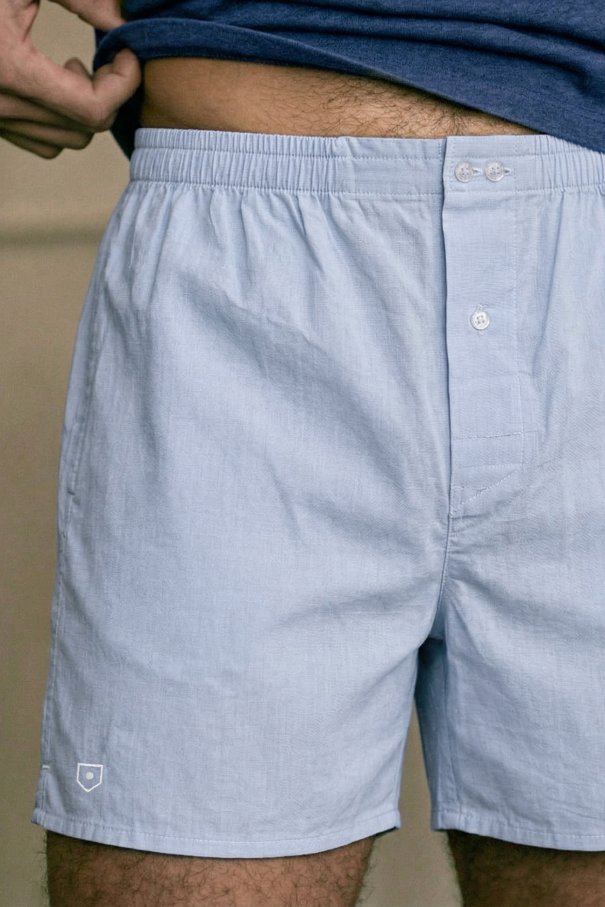 le-pantalon-accessoires-homme-cale-on-bleu-faux-unis-coton image 2