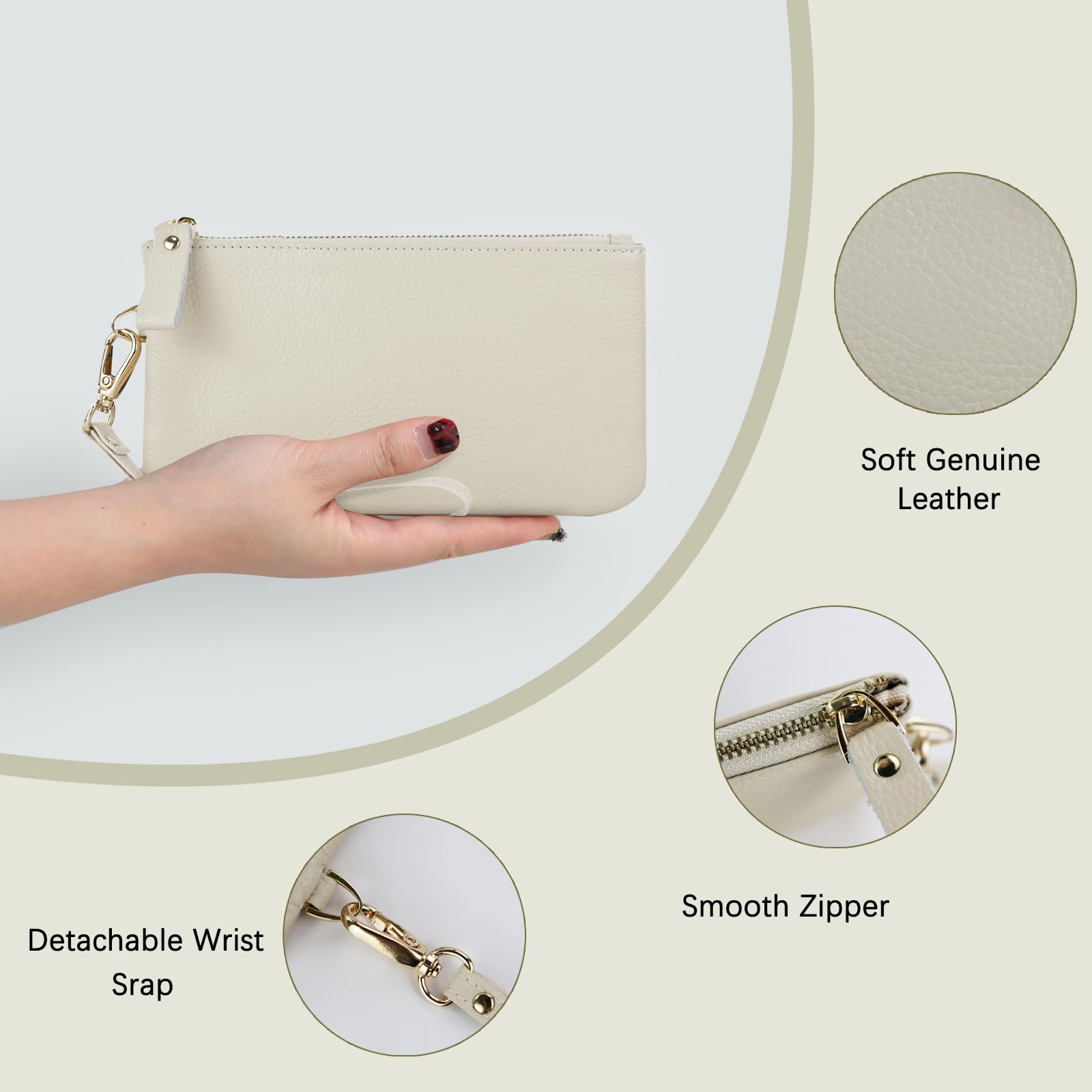 adistylinno-women-s-wallet-portefeuille-cuir-blanc-rfid-dragonne image 2
