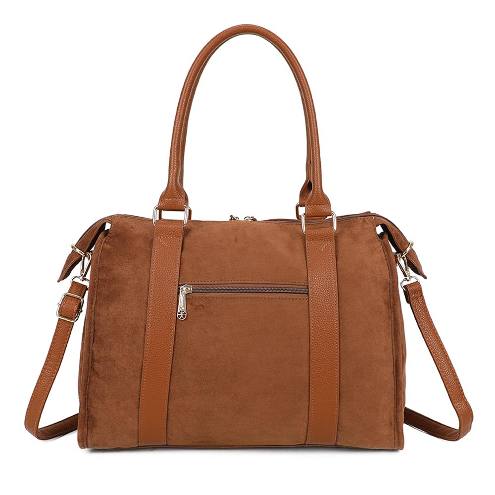double-tree-sac-main-sac-bowling-femme-marron-a4-souple image 4