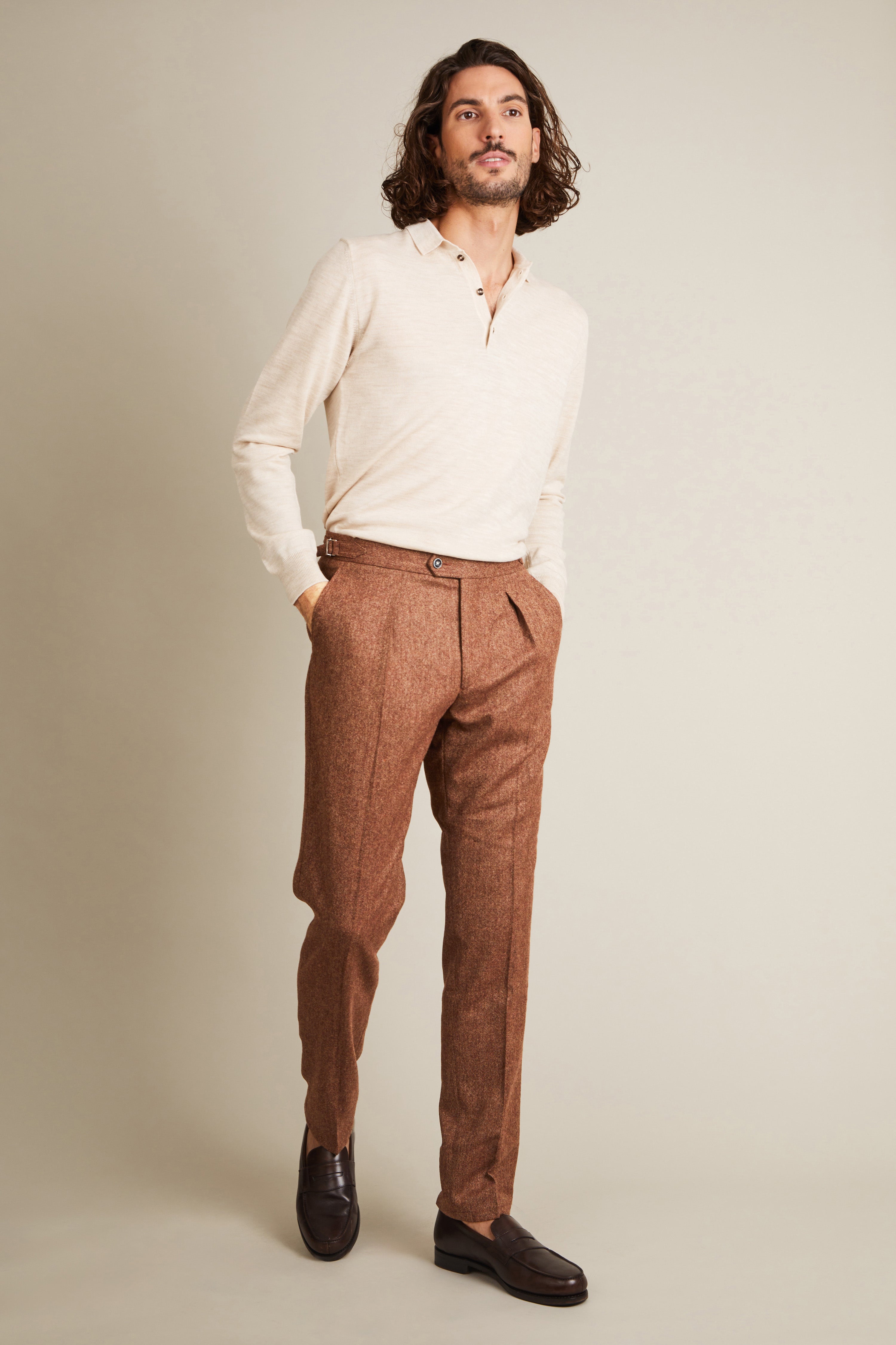 le-pantalon-flanelle-pantalon-laine-terracotta-serrage image 8