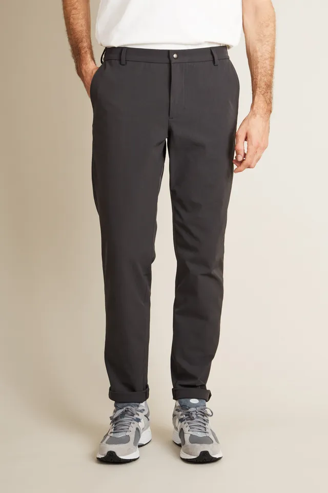 le-pantalon-chinos-homme-chino-technique-gris-anthracite-stretch image 1