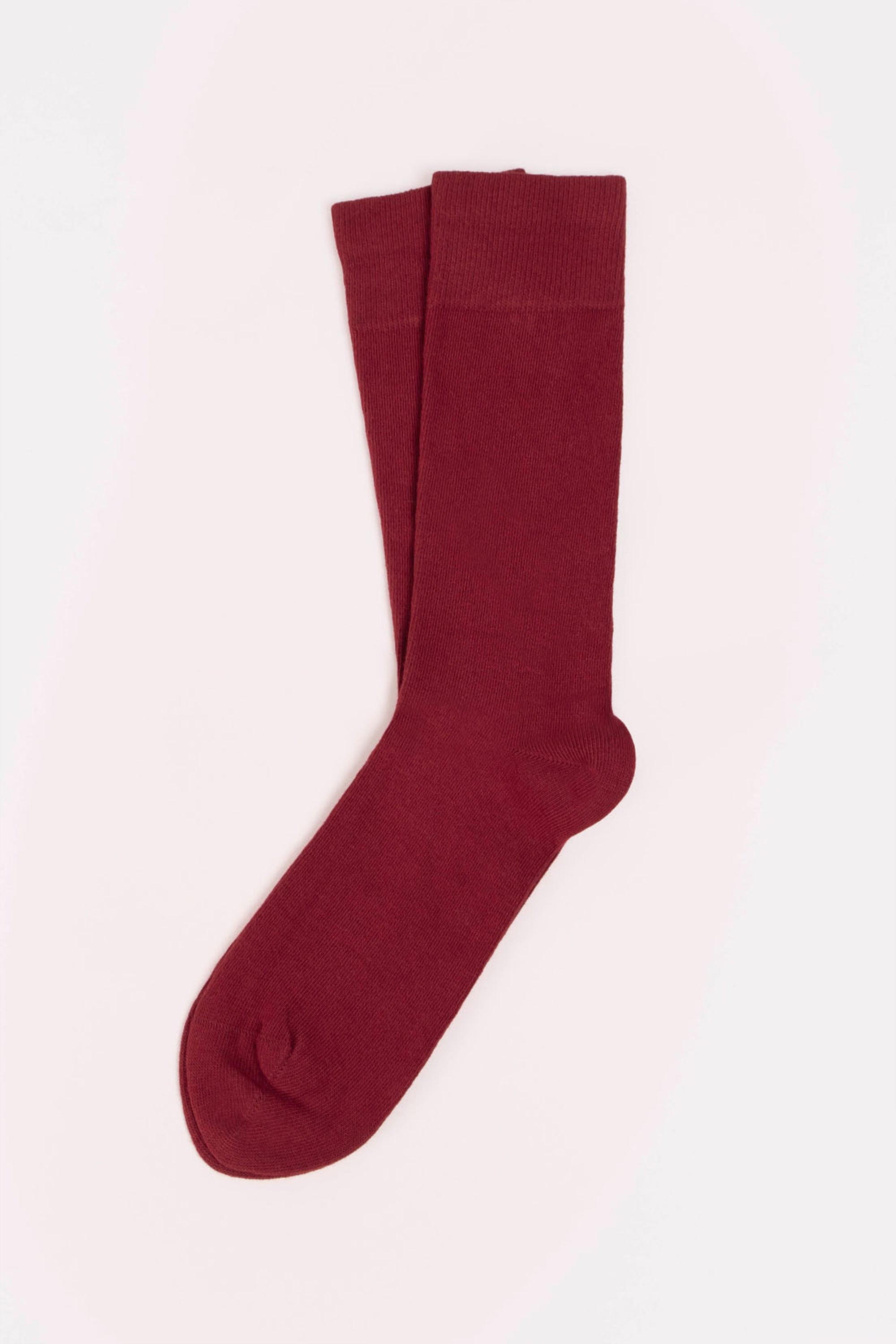 le-pantalon-chaussettes-bordeaux-coton-bio-homme image 1