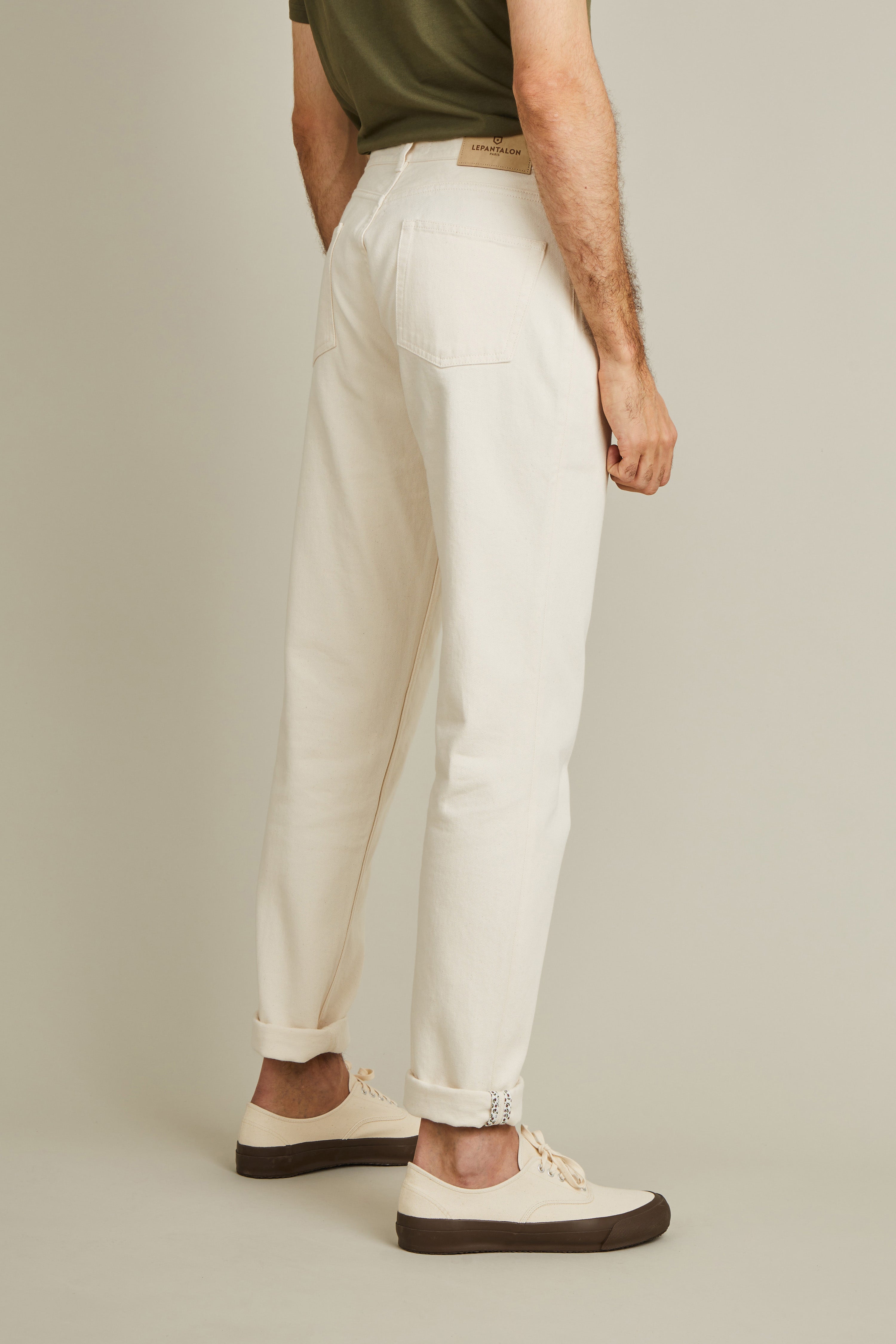 le-pantalon-jeans-homme-droit-cru-coton-bio image 4