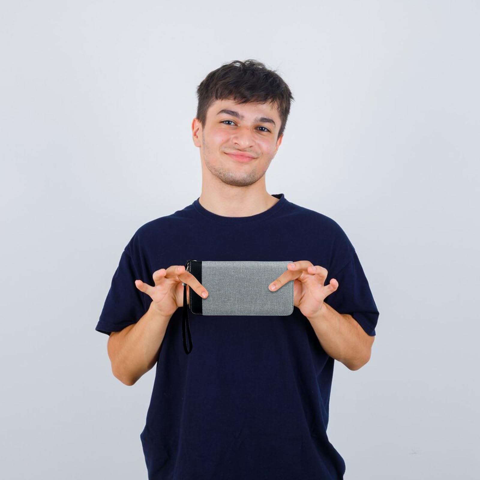 adistylinno-men-s-wallet-portefeuille-homme-gris-toile-zip image 6