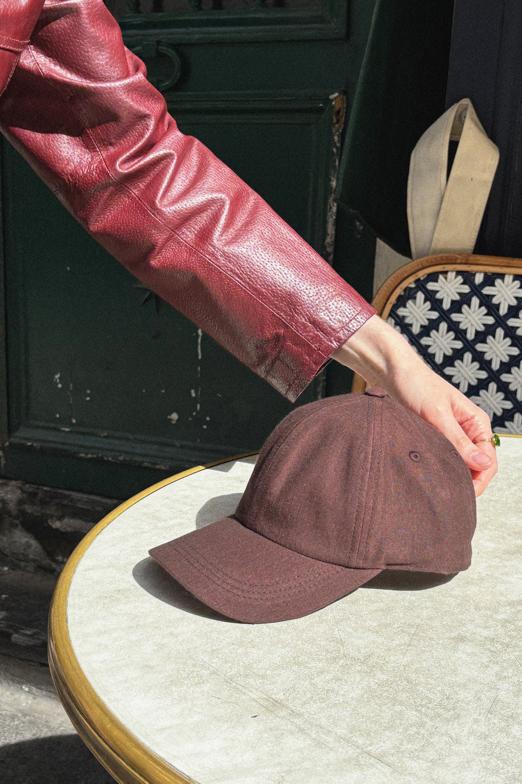 le-pantalon-casquette-coton-lin-b-ne-casquette image 2