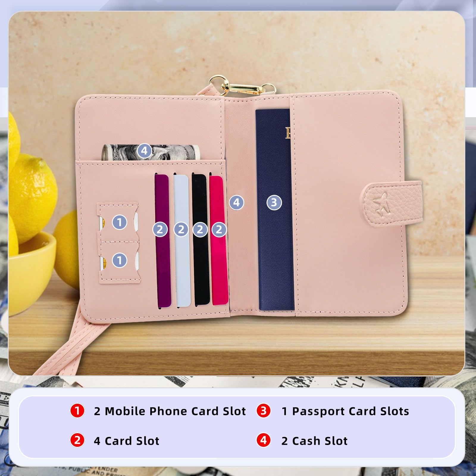 adistylinno-passport-wallet-porte-passeport-rose-rfid image 4