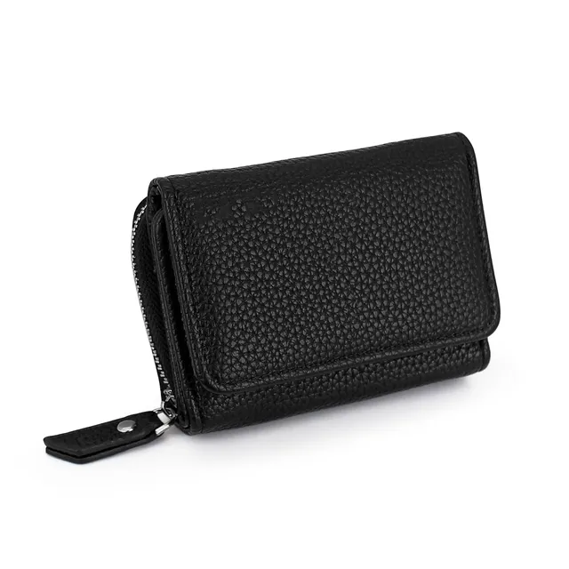 adistylinno-women-s-wallet-mini-portefeuille-triple-bouton image 1
