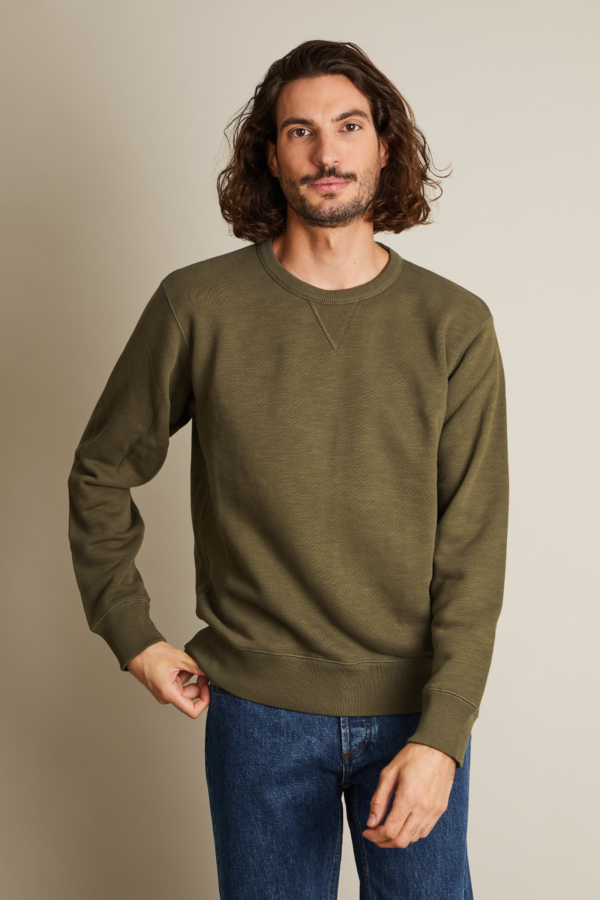 le-pantalon-sweats-homme-fm-lpsw-9-sweat-kaki-coton-bio image 6