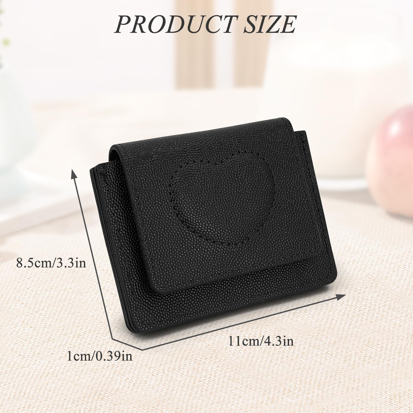 adistylinno-women-s-wallet-mini-portefeuille-femme-noir-coeur image 4