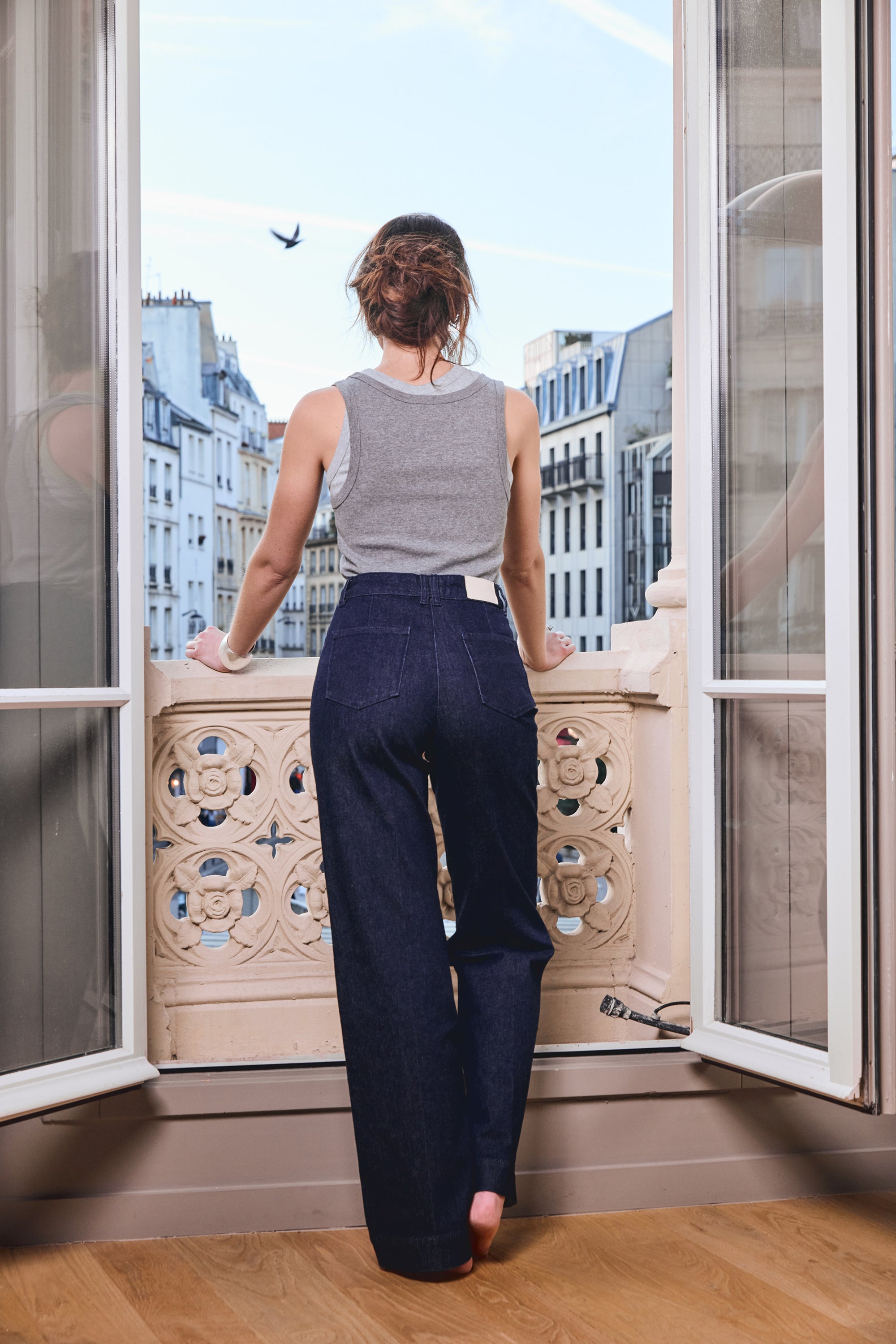 le-pantalon-jeans-femme-wideleg-brut-jean-taille-haute-coton image 6